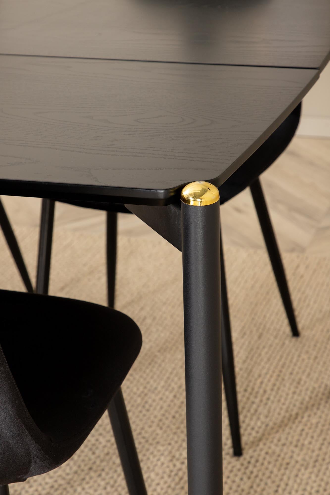 Elegantes Pelle Esszimmerset: 190cm Tisch & 6 Stühle von Venture Home.