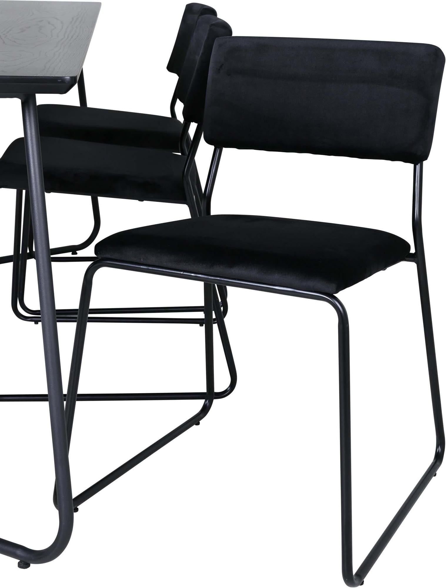 Elegantes Esszimmerset Petra mit Kenth Tisch (190 cm) und 6 bequemen Stühlen. Perfekt für gesellige Abende und stilvolle Einrichtung.