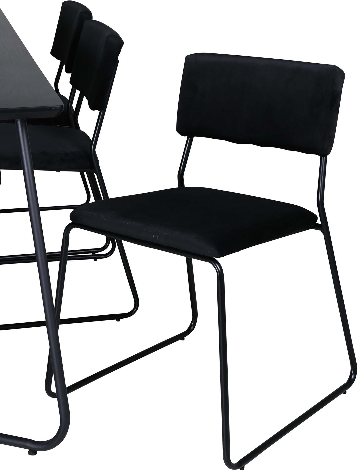 Stilvolles Petra Esszimmerset mit Kenth Tisch, 190cm, 6 Stühle.