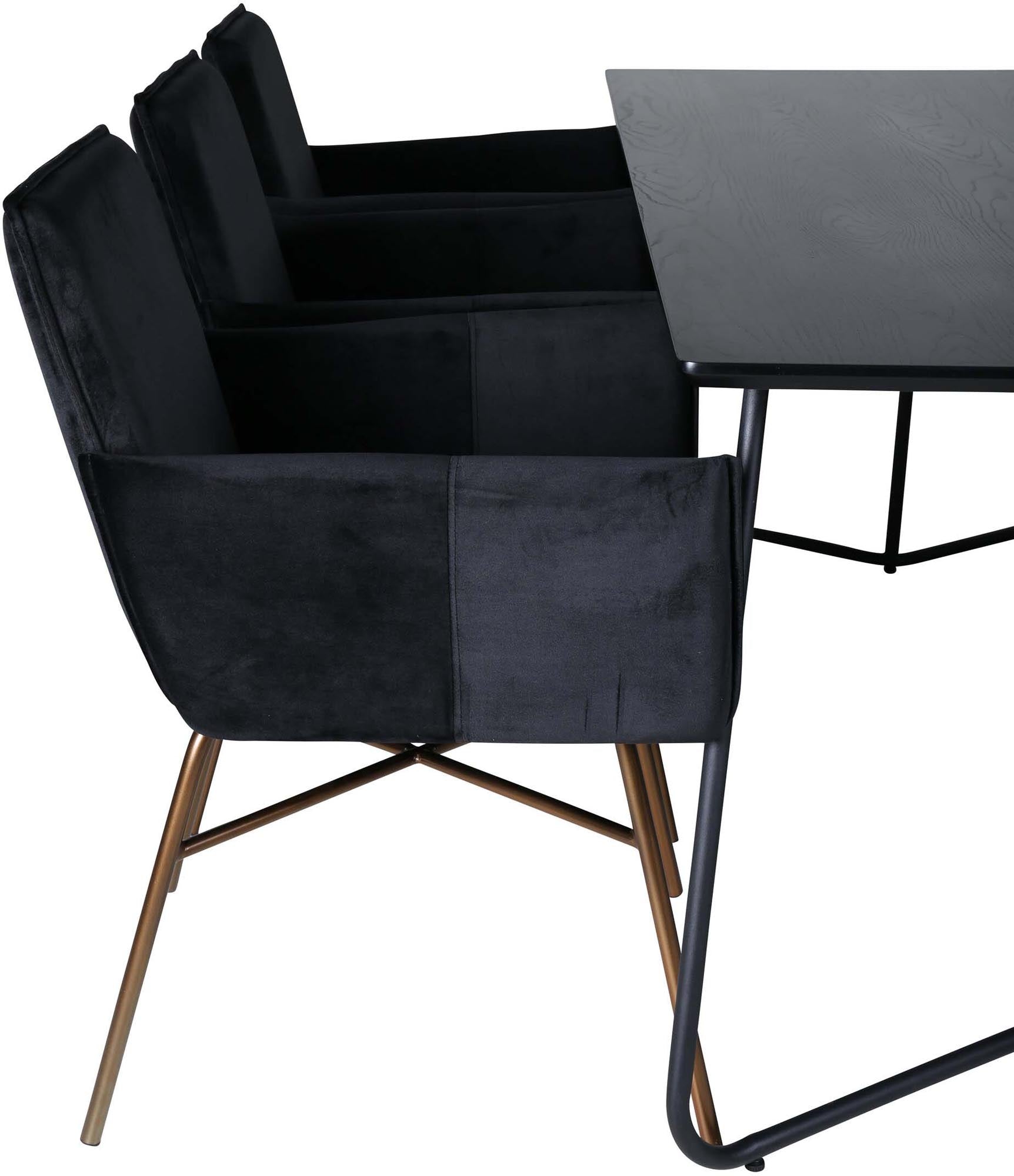 Gestalten Sie Ihr Esszimmer stilvoll mit dem Petra Esszimmerset 190cm/6St. von Venture Home – perfekt für gemütliche Zusammenkünfte.