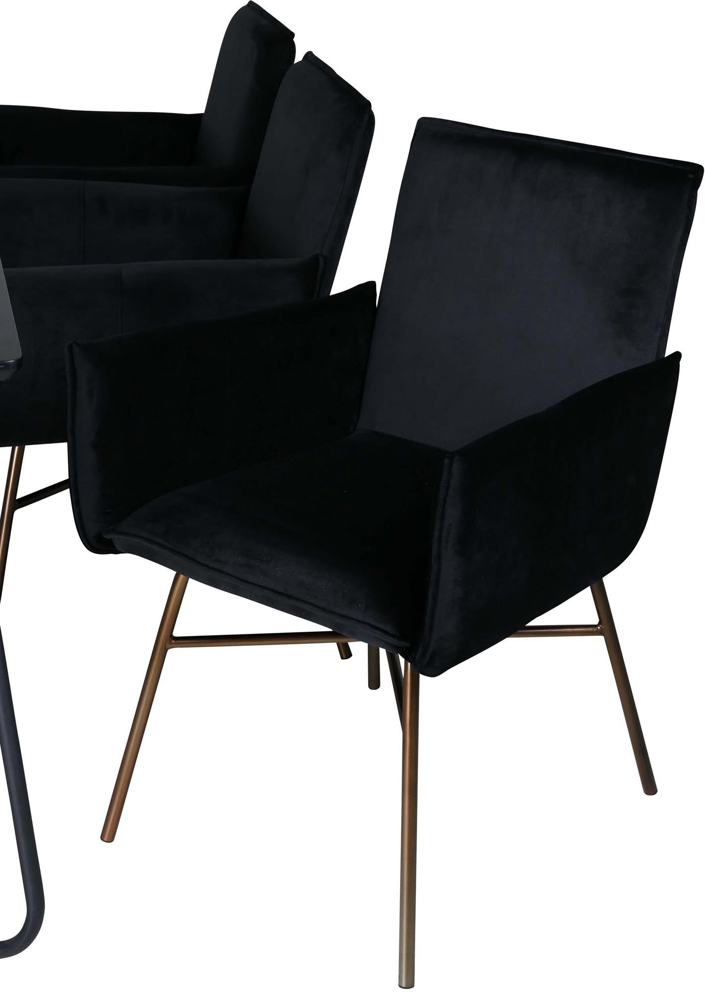 Entdecken Sie das elegante Petra Esszimmerset 190cm/6St. von Venture Home – ideal für moderne Esszimmer und gesellige Abende.