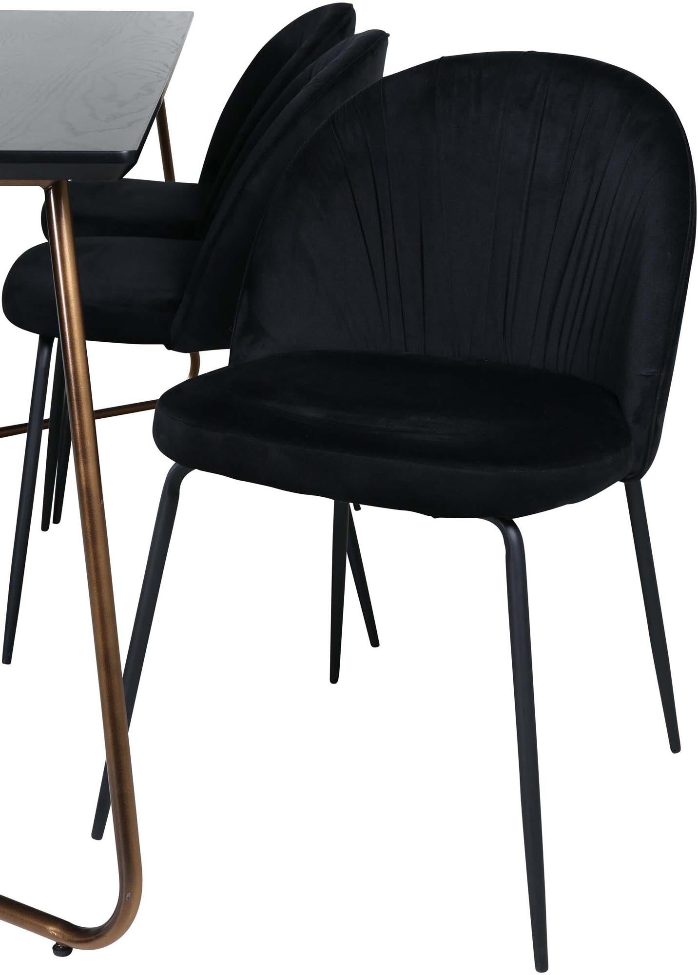 Petra Esszimmerset 190cm: Modernes Design mit 6 bequemen Stühlen.