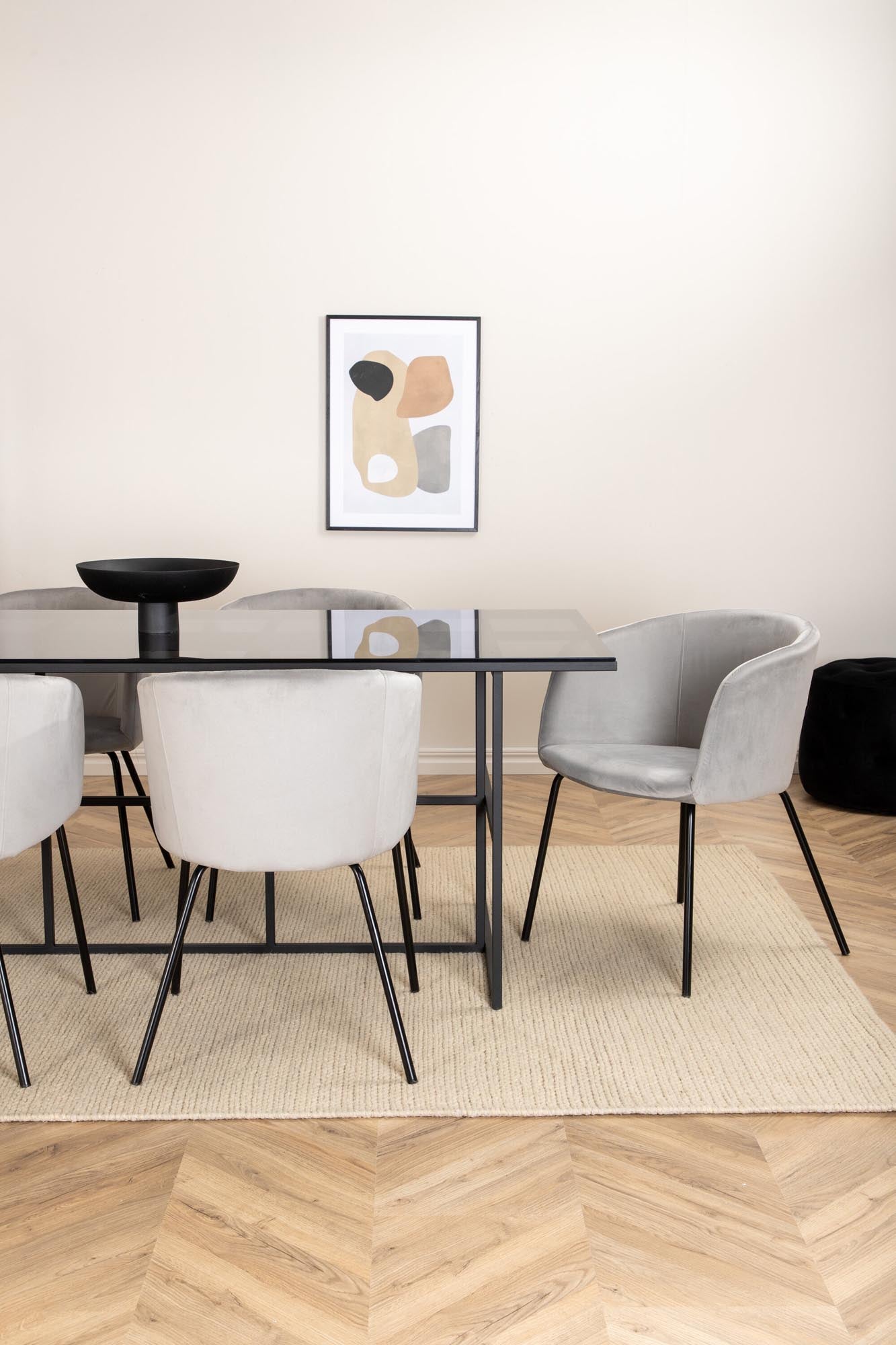 Modernes Leif Esszimmerset für stilvolle Dinnerpartys, 200cm Tisch.