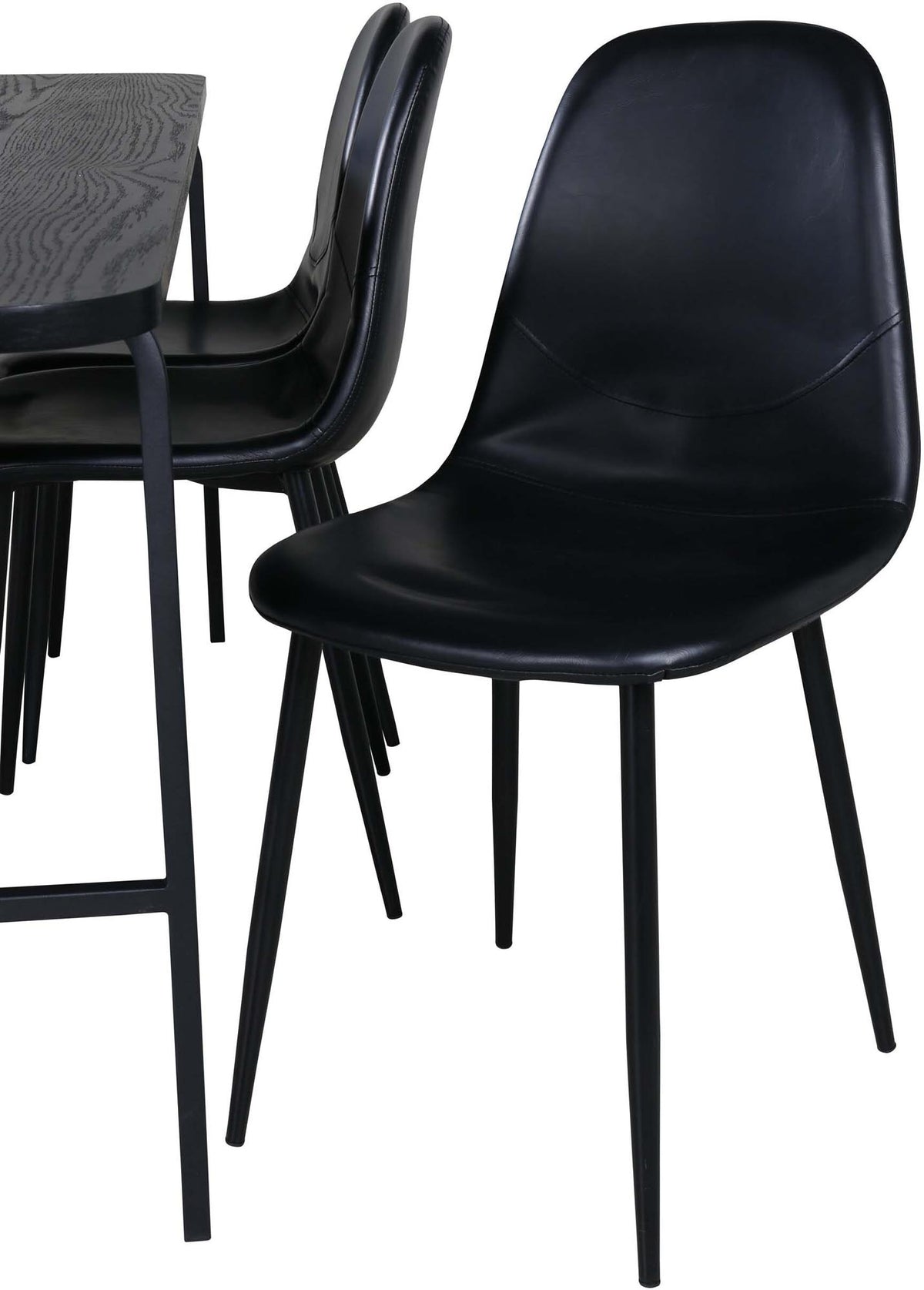 Uno Esszimmerset + Polar 200cm/6St. in Schwarz präsentiert im Onlineshop von KAQTU Design AG. Esszimmerset ist von Venture Home
