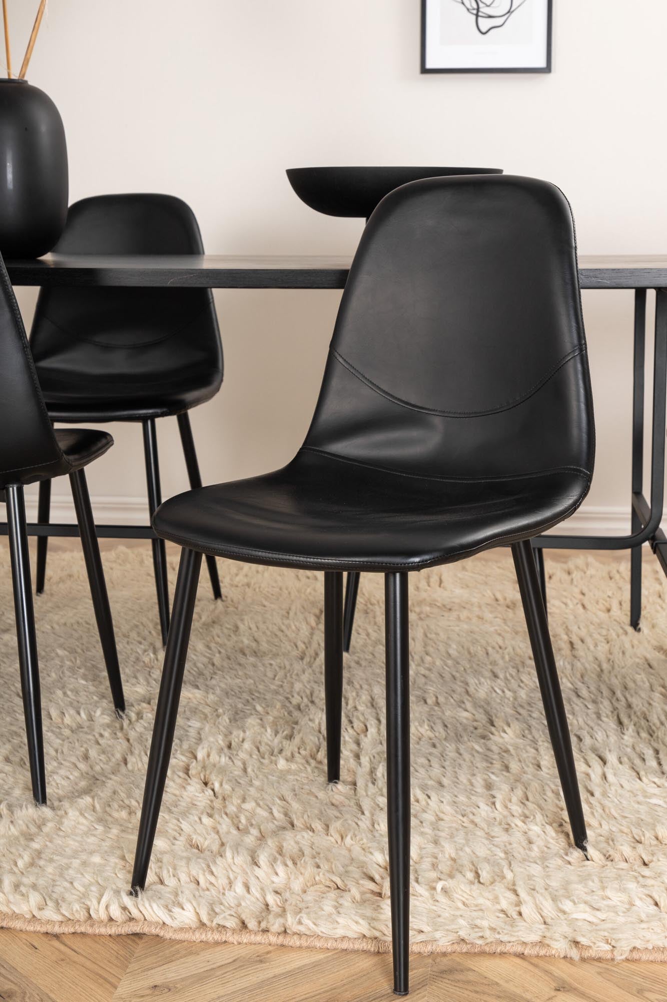 Modernes Uno Esszimmerset: 200cm Tisch mit 6 Stühlen von Venture Home.