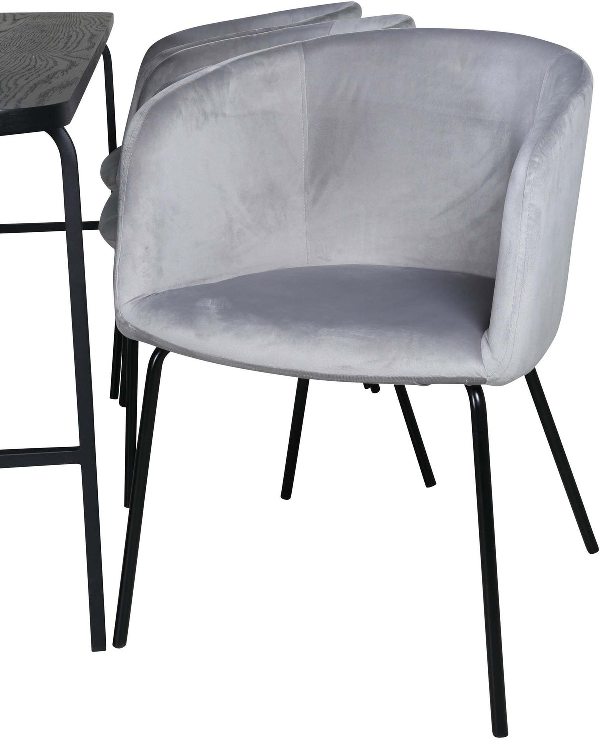 Uno Esszimmerset + Berit 200cm/6St. in Grau / Beige / Schwarz präsentiert im Onlineshop von KAQTU Design AG. Esszimmerset ist von Venture Home