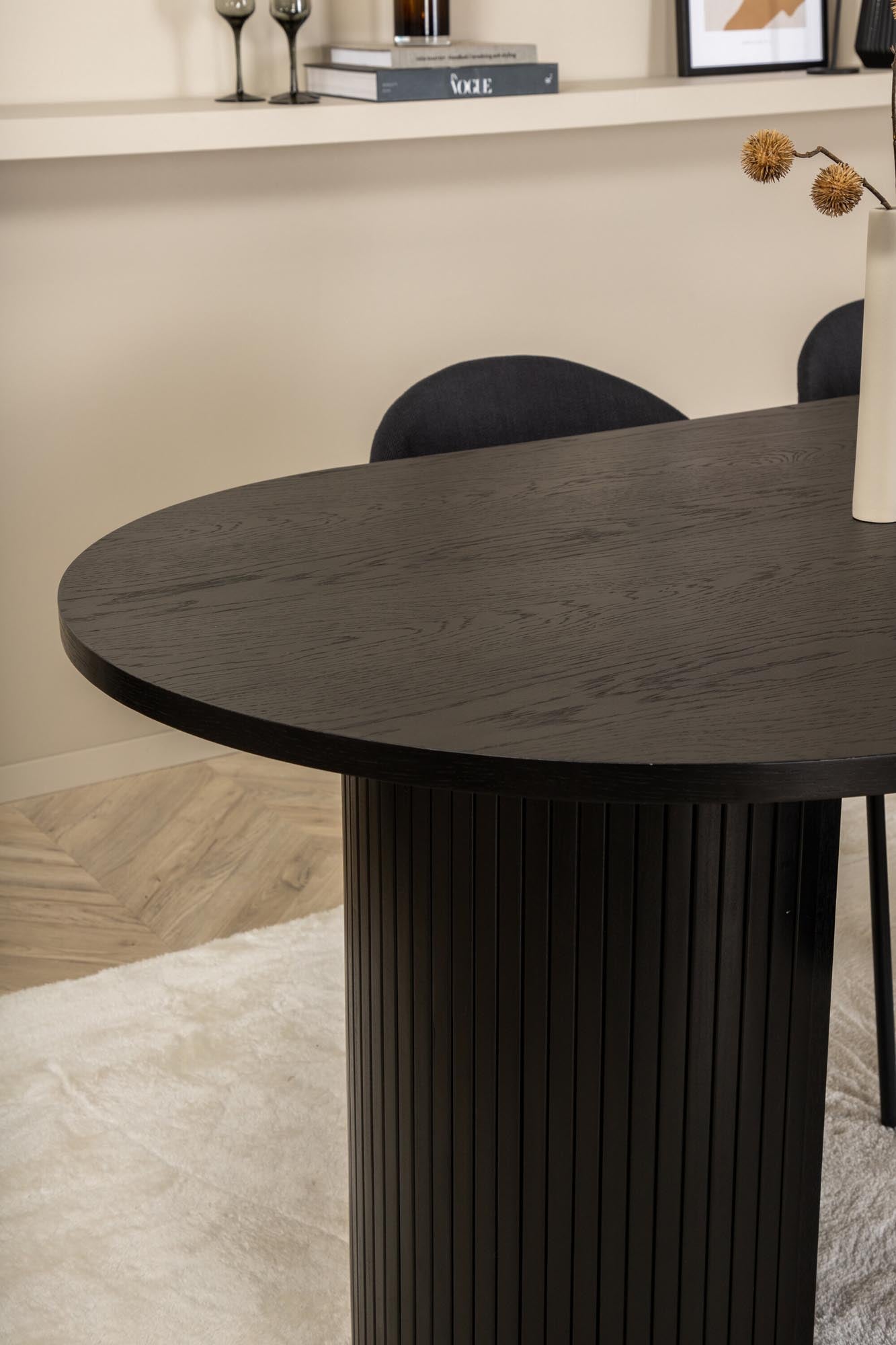 Modernes Bianca Esszimmerset 200cm mit 4 Stühlen von Venture Home.