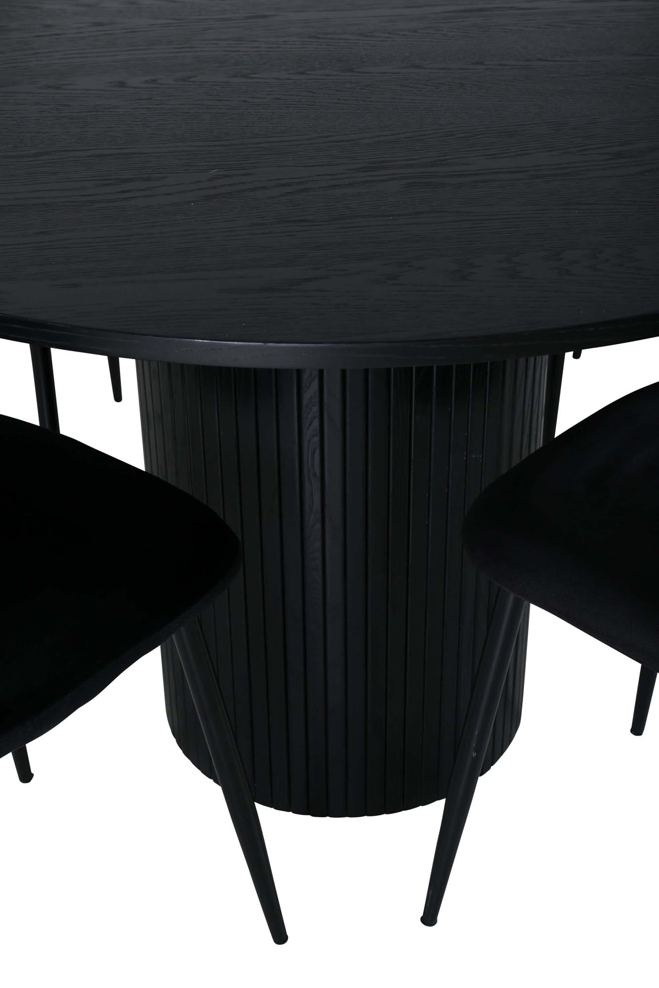 Bianca Esszimmerset: Moderner Tisch & 4 Stühle, 110cm, von Venture Home.