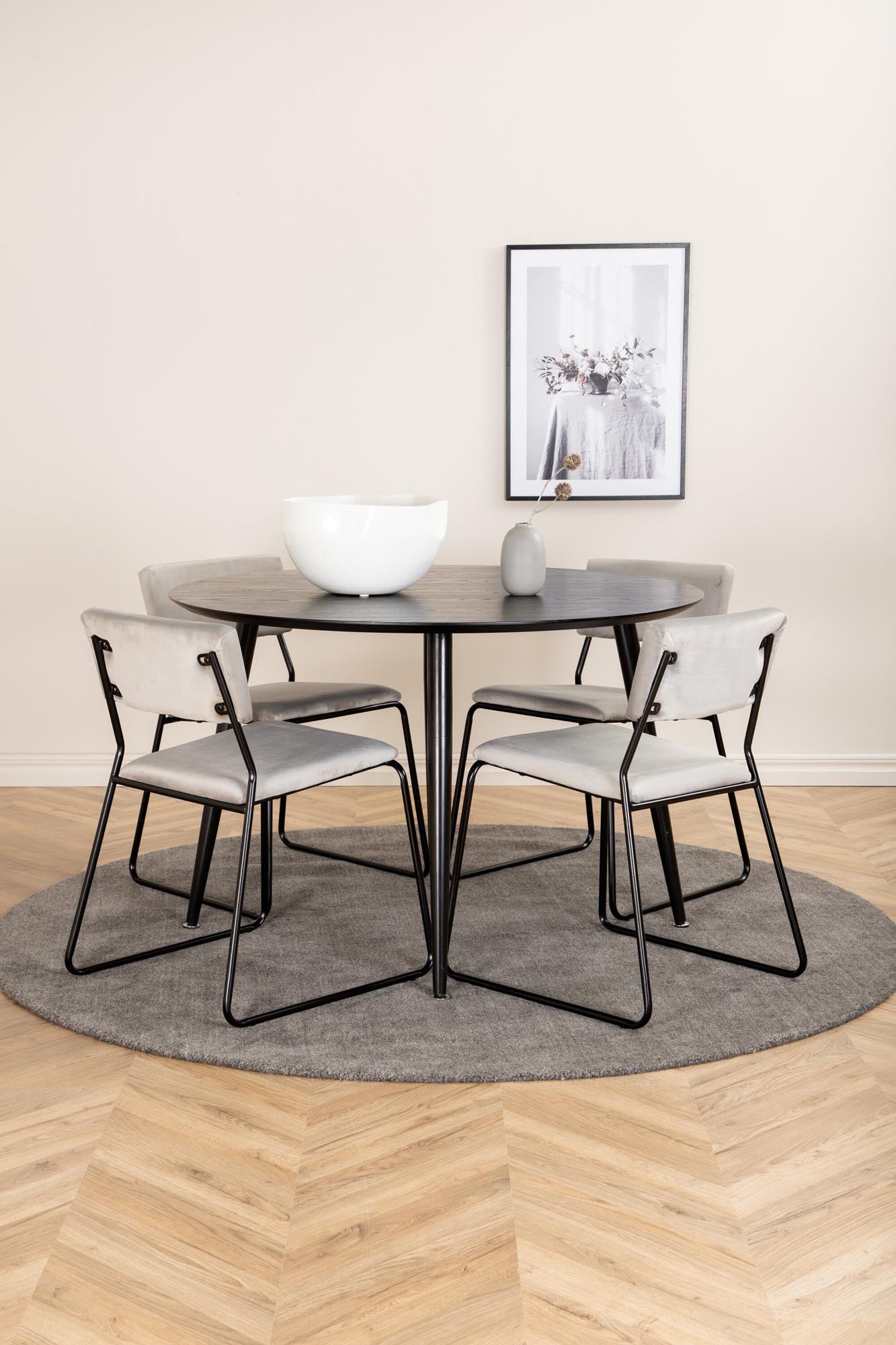 Modernes Esszimmerset Dipp + Kenth, 115cm, 4 Stühle, von Venture Home.