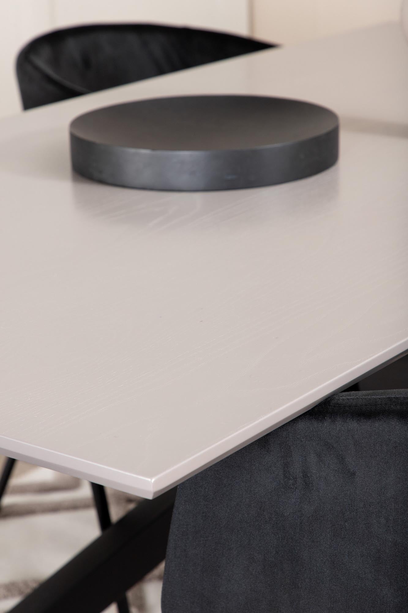 Stilvolles Esszimmerset von Venture Home: Piazza 180cm mit 6 Berit-Stühlen. Luxuriös, modern und einladend für jedes Zuhause.