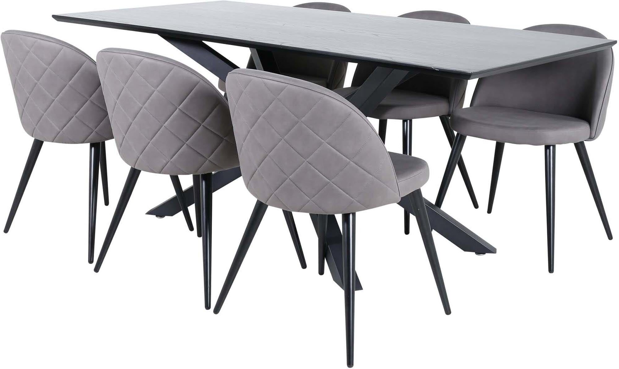 Piazza Esszimmerset: Elegantes 180 cm Set mit luxuriösem Design, ideal für gesellige Abende und stilvolle Esszimmergestaltung.