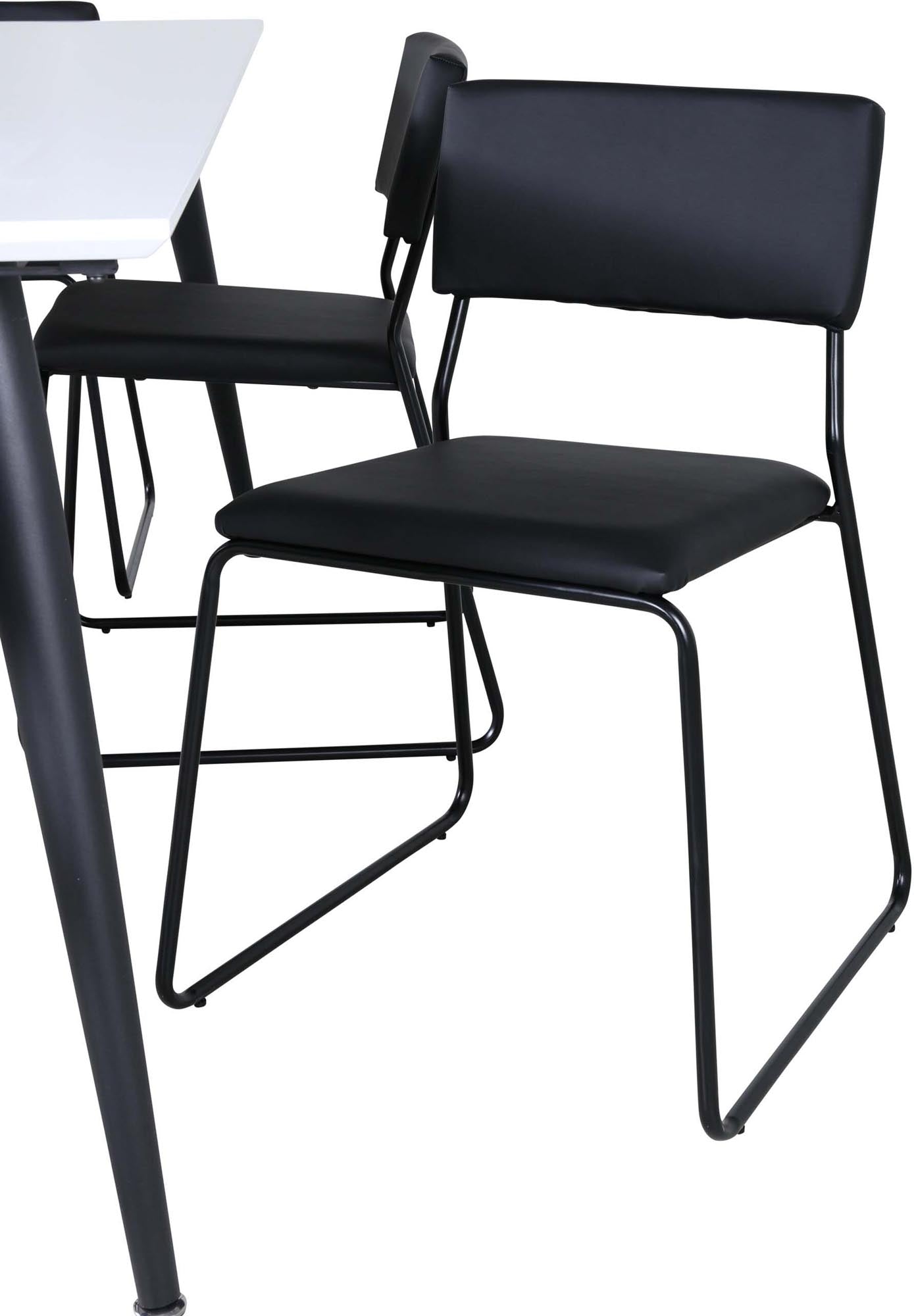 Modernes Esszimmerset mit hochwertigem Jimmy-Tisch (195-285 cm) und 6 stilvollen Kenth-Stühlen. Perfekt für festliche Anlässe und gemütliche Abende.