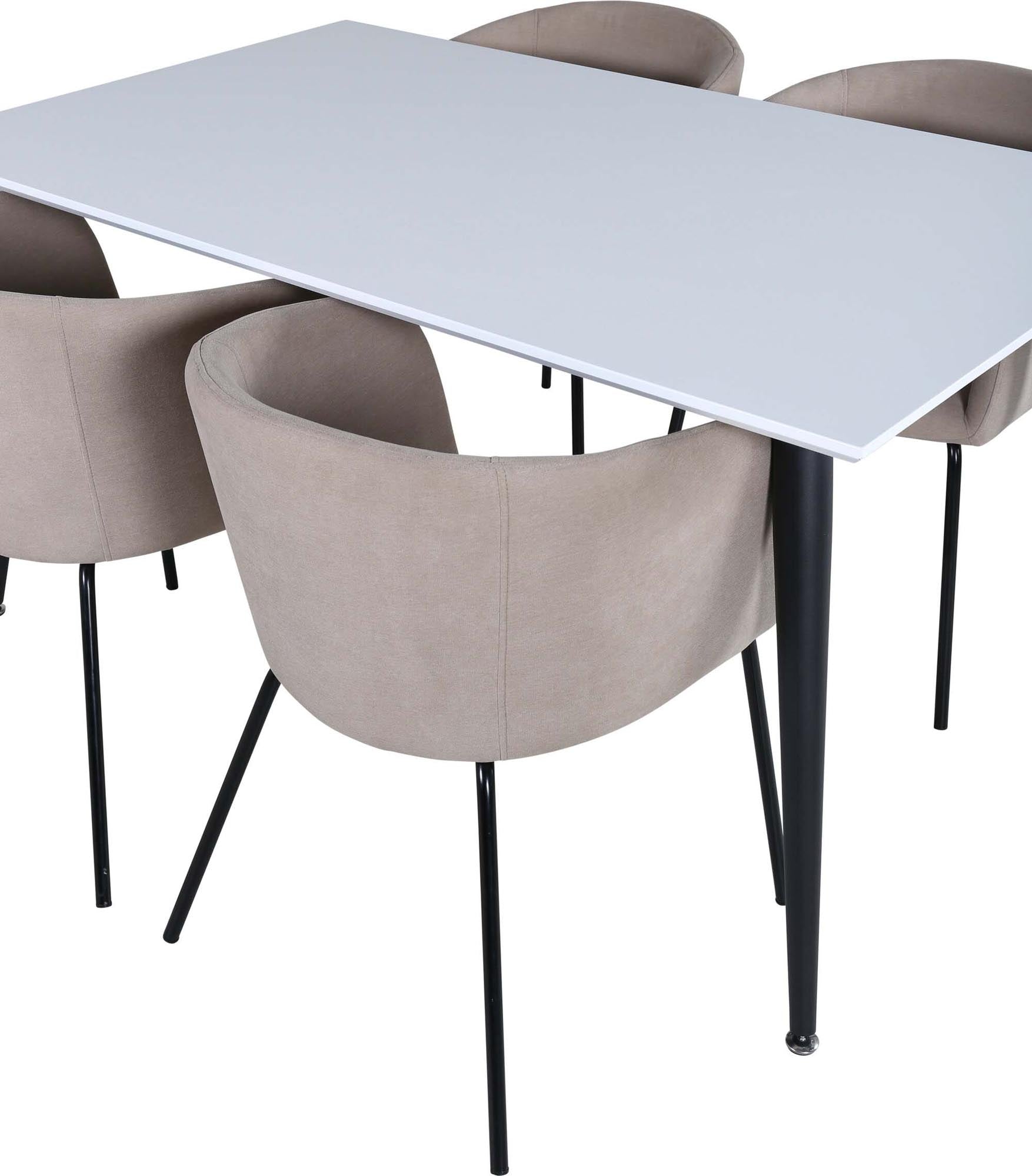 Stilvolles Jimmy Esszimmerset mit 4 Berit Stühlen von Venture Home.