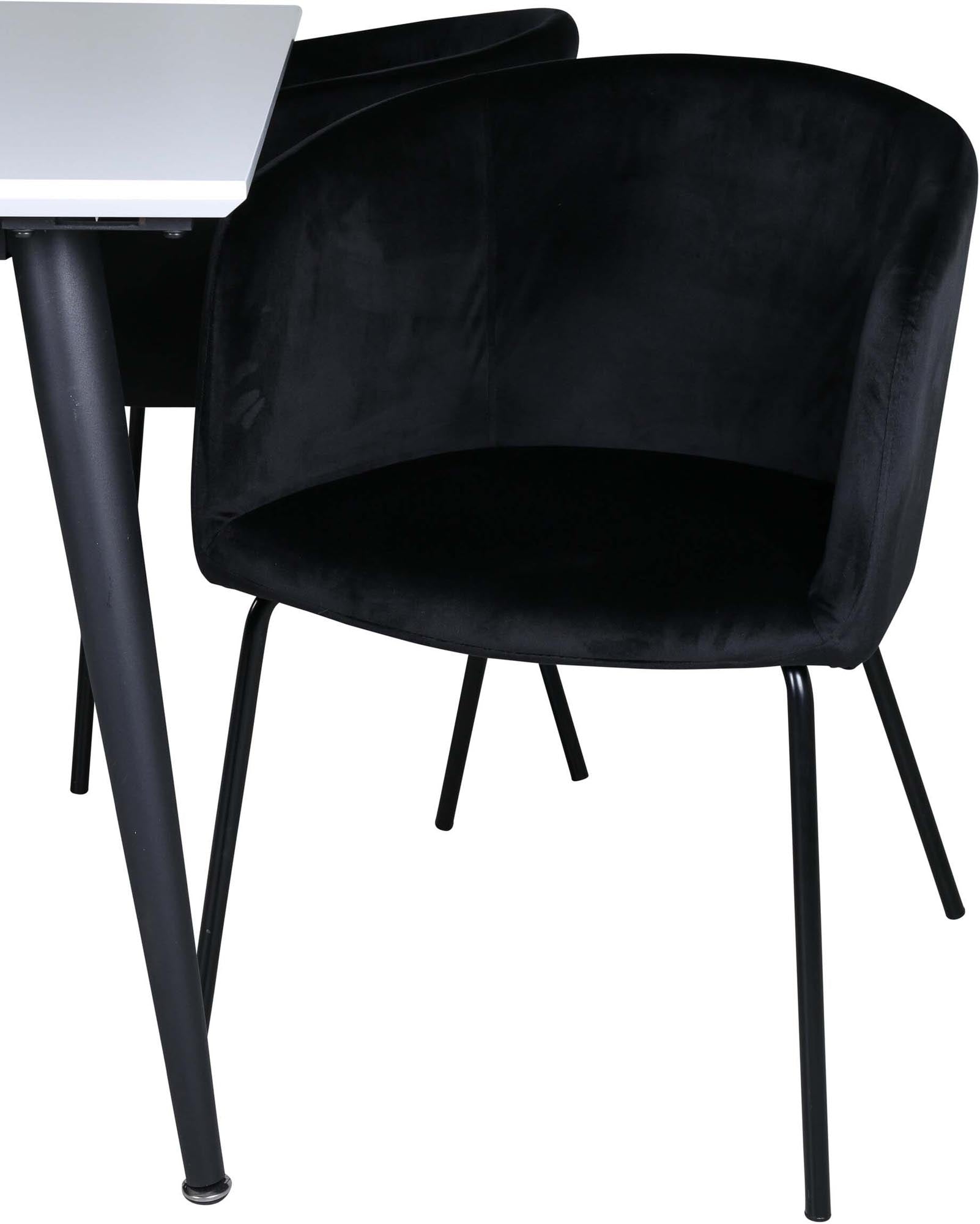 Elegantes Jimmy Esszimmerset mit 4 Berit Stühlen von Venture Home.