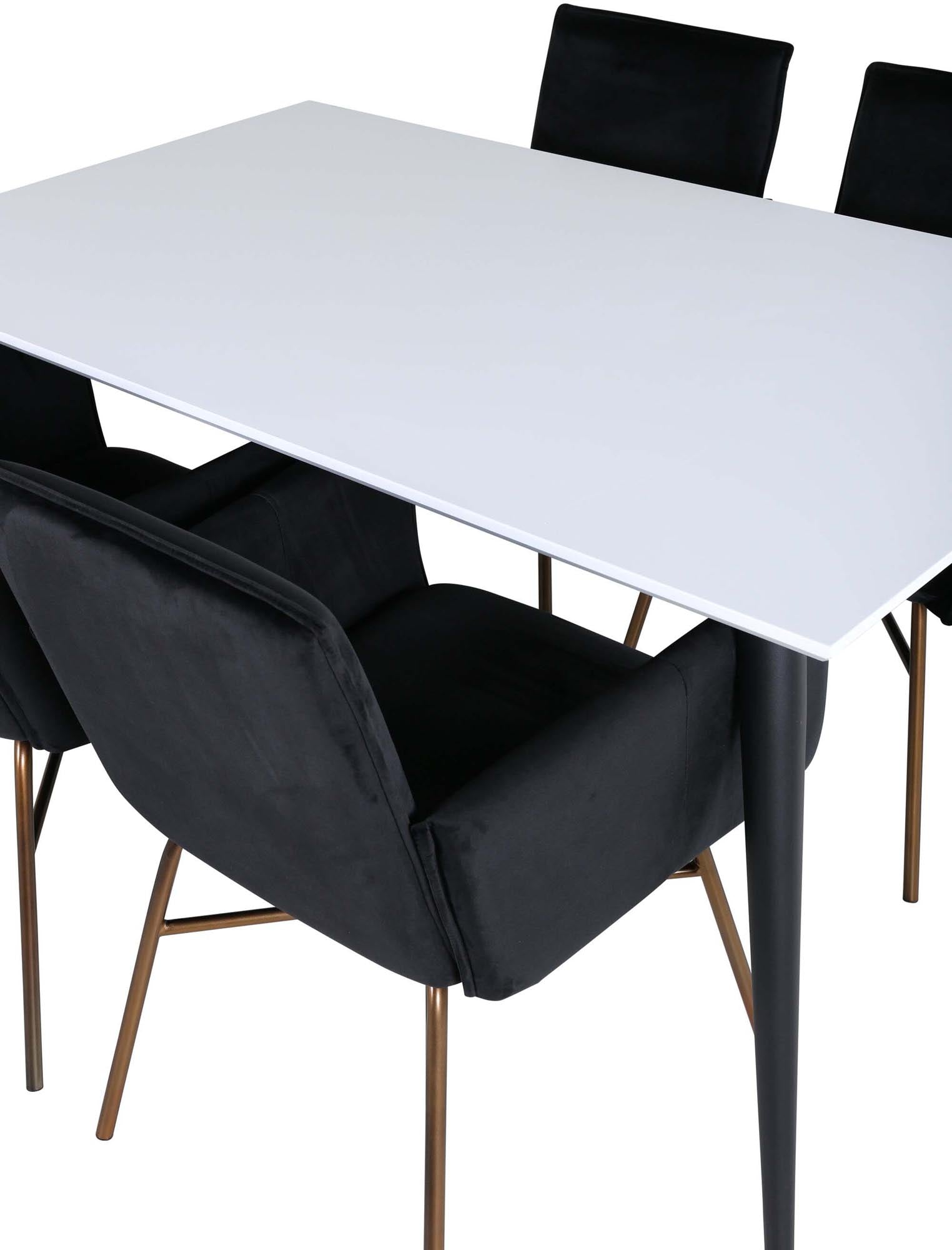 Elegantes Jimmy Esszimmerset mit Petra Tisch, 150cm, 4 Stühle.