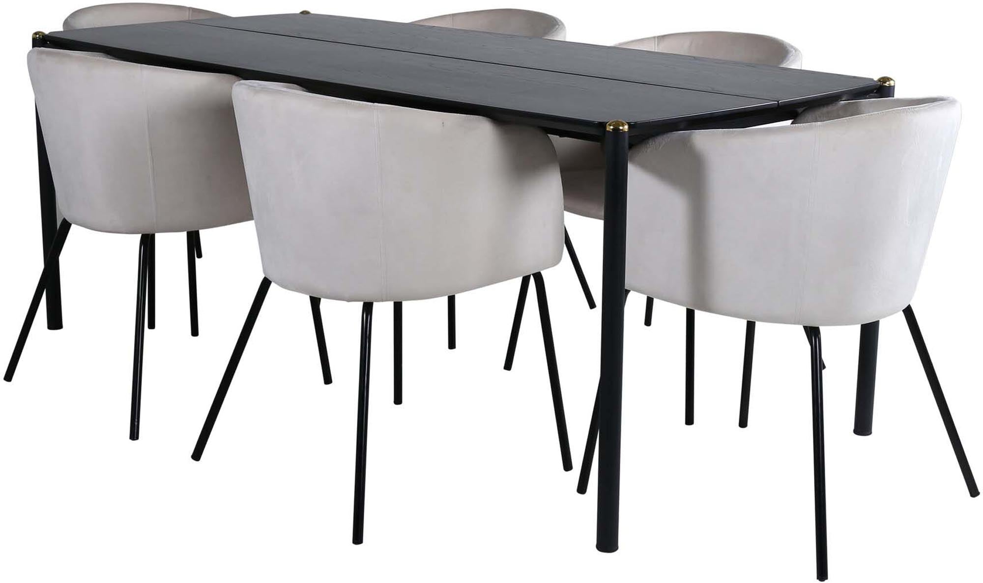 Stilvolles Pelle Esszimmerset von Venture Home: Hochwertige Materialien und modernes Design für gesellige Runden in Ihrem Essbereich.