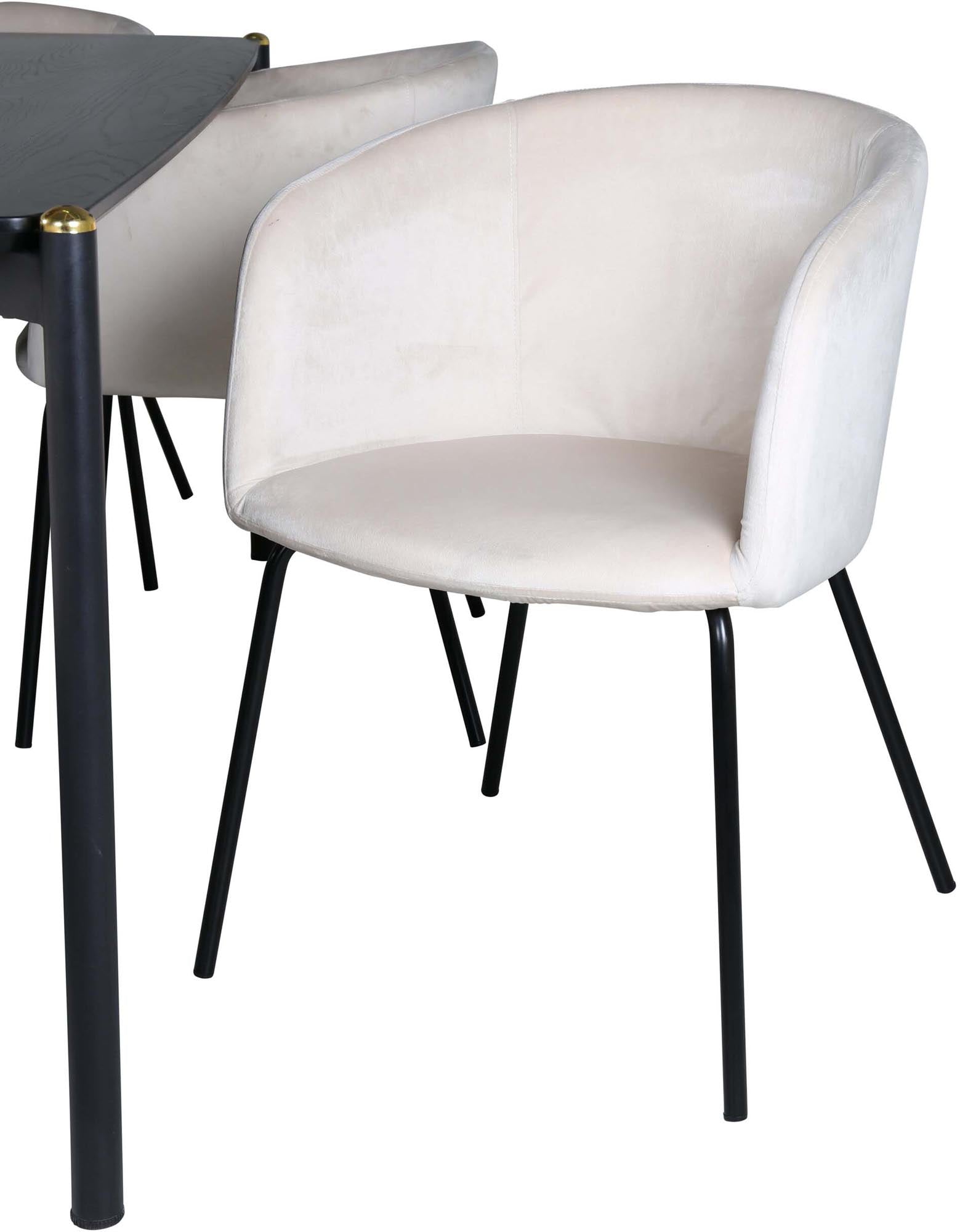 Entdecken Sie das Pelle Esszimmerset von Venture Home: Eleganz und Funktionalität vereint in einem stilvollen 190 cm Tisch und 6 bequemen Stühlen.