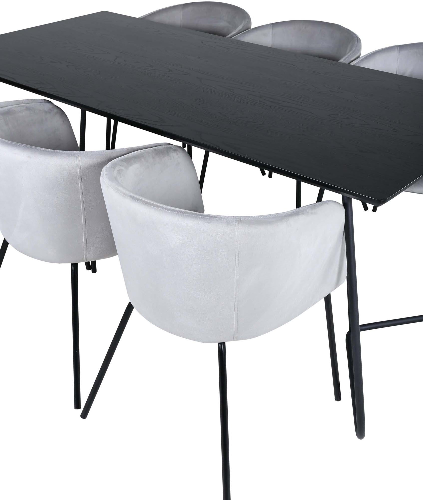 Stilvolles Petra Esszimmerset 190cm mit 6 Stühlen von Venture Home.