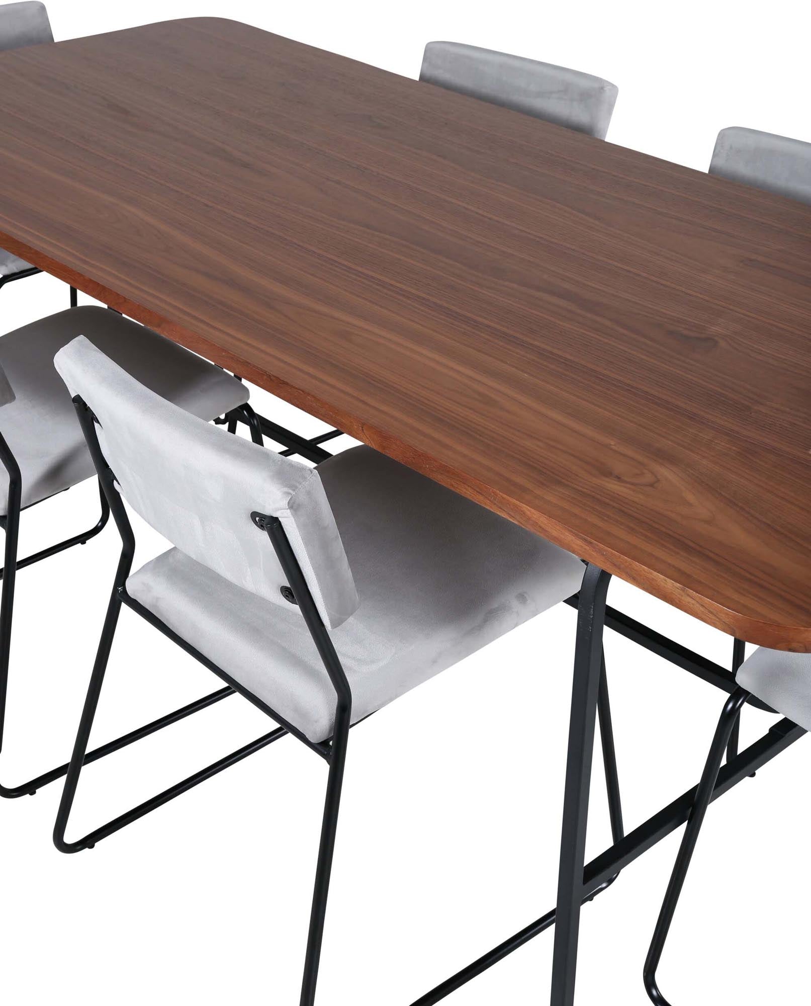 Elegantes Uno Esszimmerset mit Kenth Tisch, 200cm, 6 Stühle, Venture.