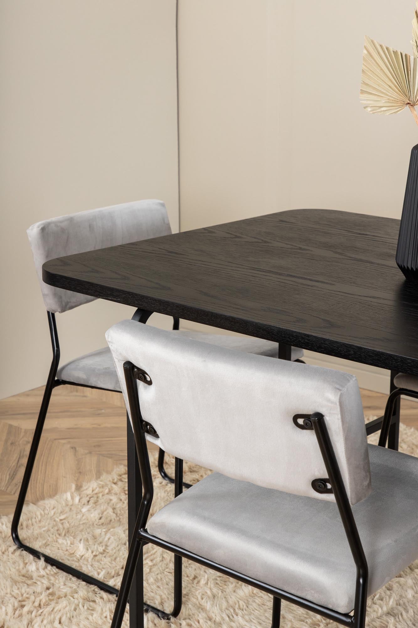 Elegantes Uno Esszimmerset mit 6 Stühlen, 200cm Tisch von Venture Home.