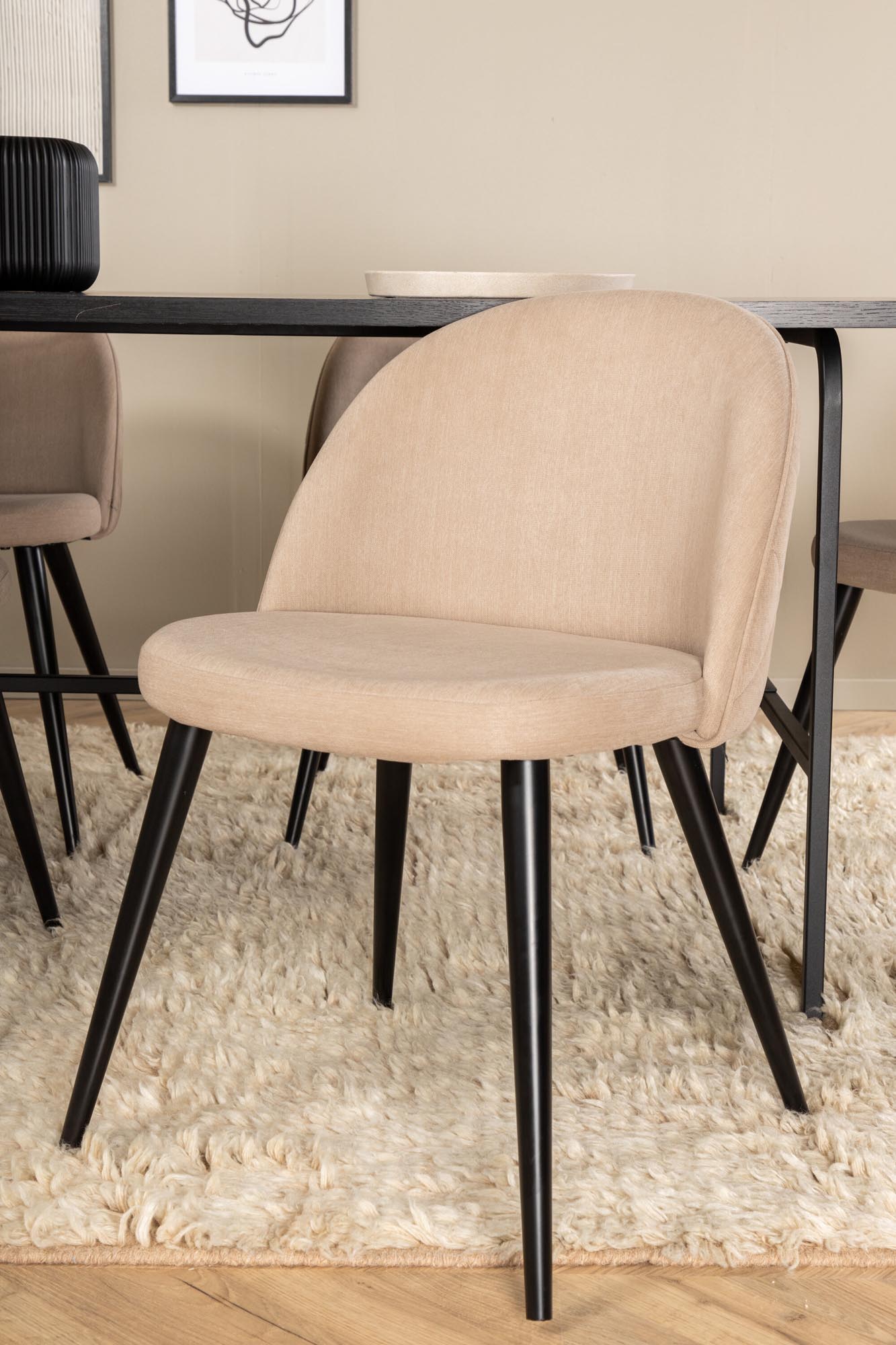 Stilvolles Uno Esszimmerset: 200cm Tisch & 6 Polly Stühle, Venture Home.