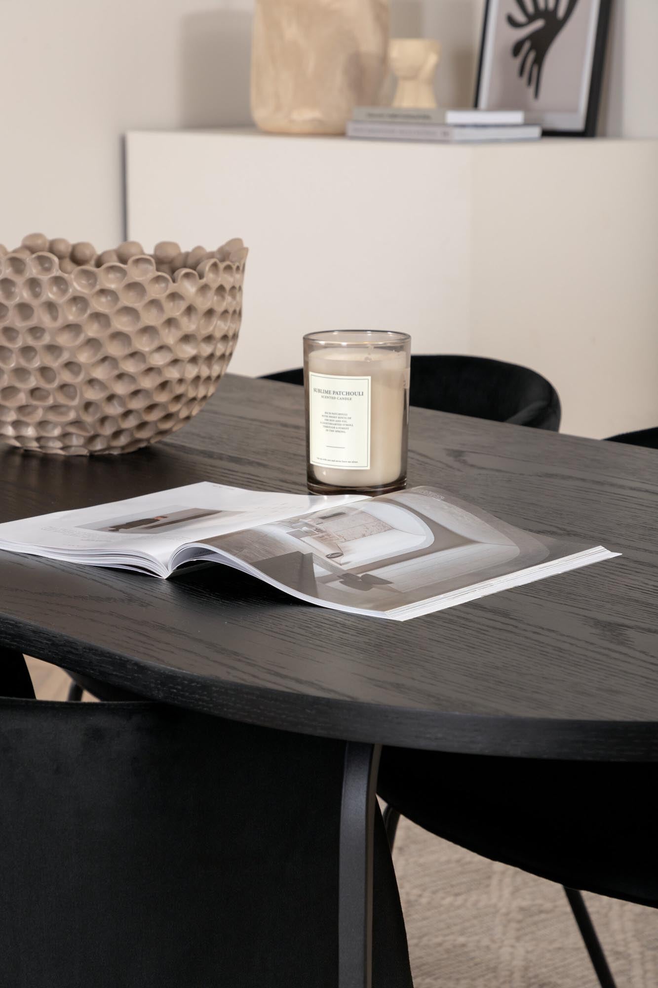 Skate Esszimmerset + Berit 200cm/4St. in Schwarz präsentiert im Onlineshop von KAQTU Design AG. Esszimmerset ist von Venture Home