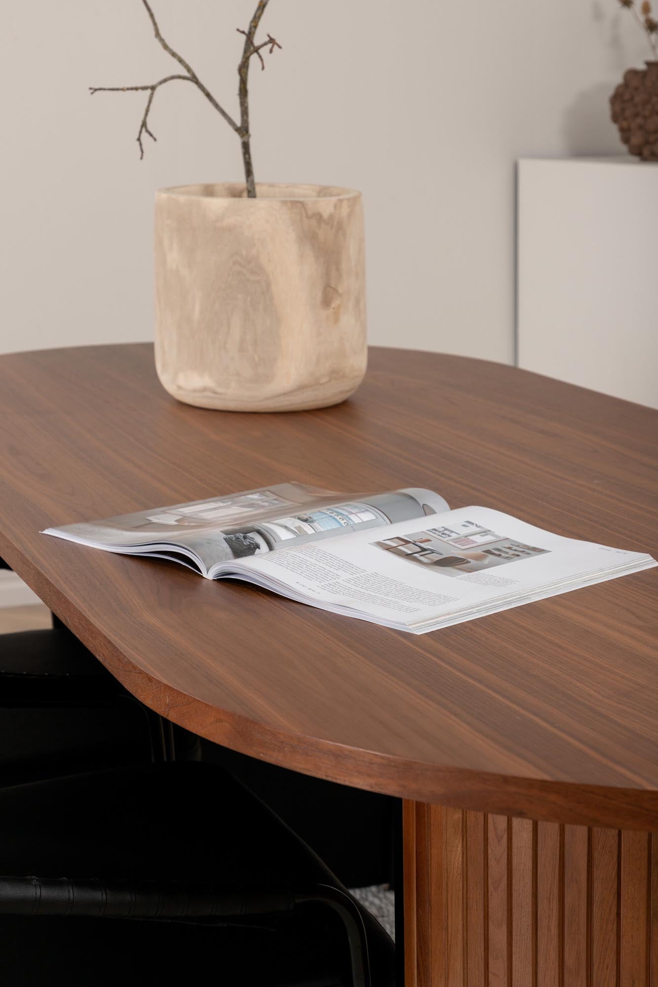 Bianca Esszimmerset: 200cm Tisch & 4 Stühle für zeitlose Eleganz.