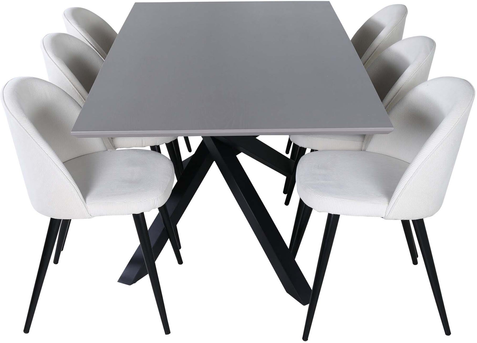 Elegantes Piazza Esszimmerset: Velvet-Design für moderne Essbereiche.