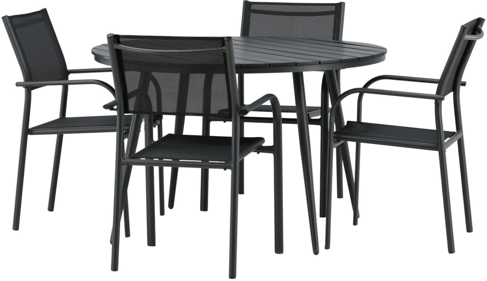 Genießen Sie stilvolle Outdoor-Momente mit dem Break Tischset + Santorini von Venture Home. Elegantes Design und wetterfeste Materialien für Ihren Garten.