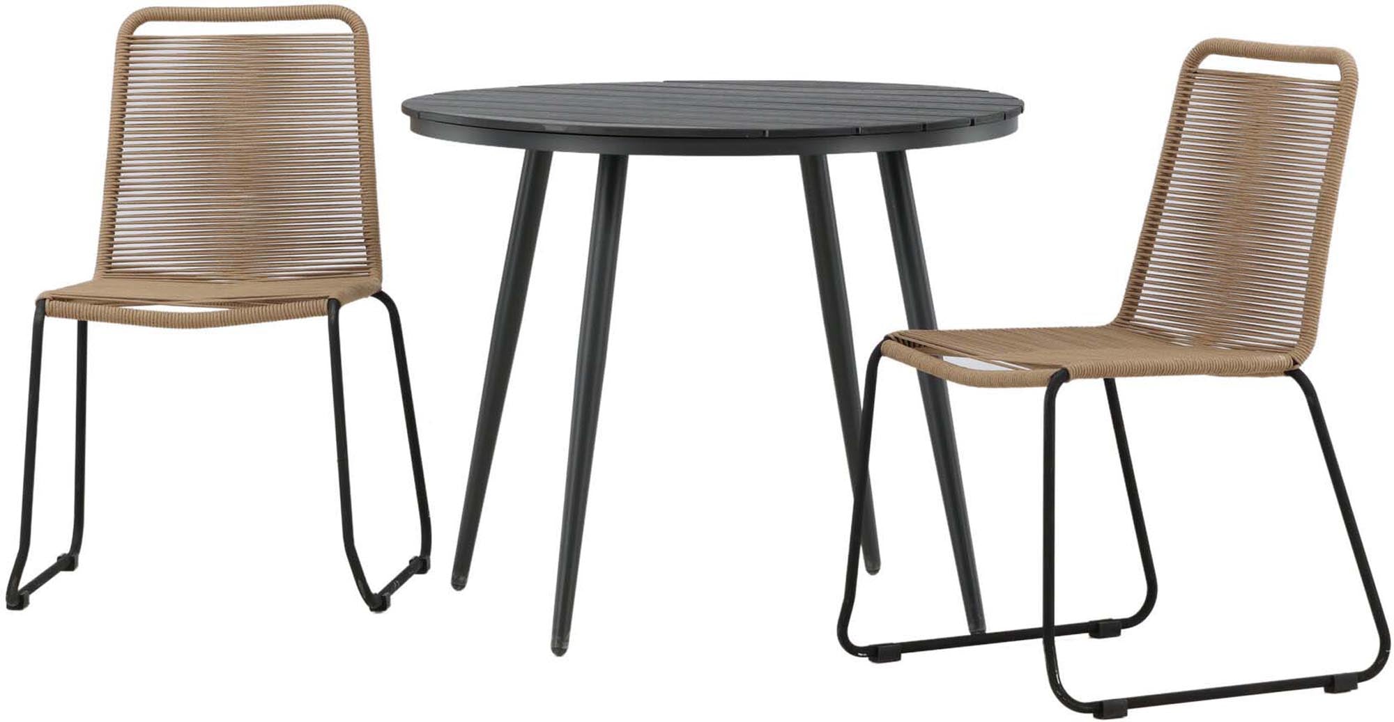 Erleben Sie stilvolle Geselligkeit im Freien mit dem Break Outdoor-Tischset + Lindos Stack. Wetterfest, stabil und perfekt für entspannte Stunden!