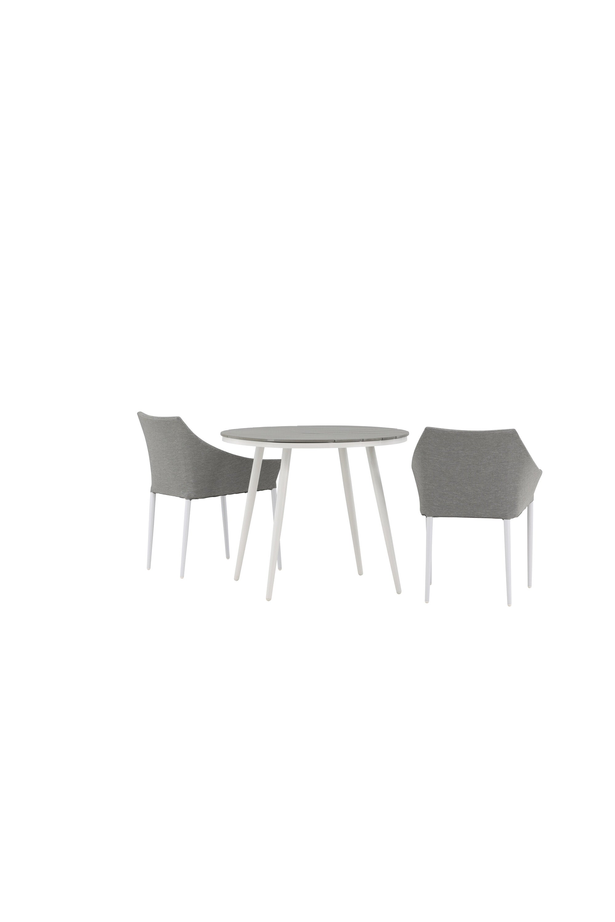 Break Outdoor-Tischset + Spoga ⌀90cm/2St. in Weiss präsentiert im Onlineshop von KAQTU Design AG. Gartentischset ist von Venture Home