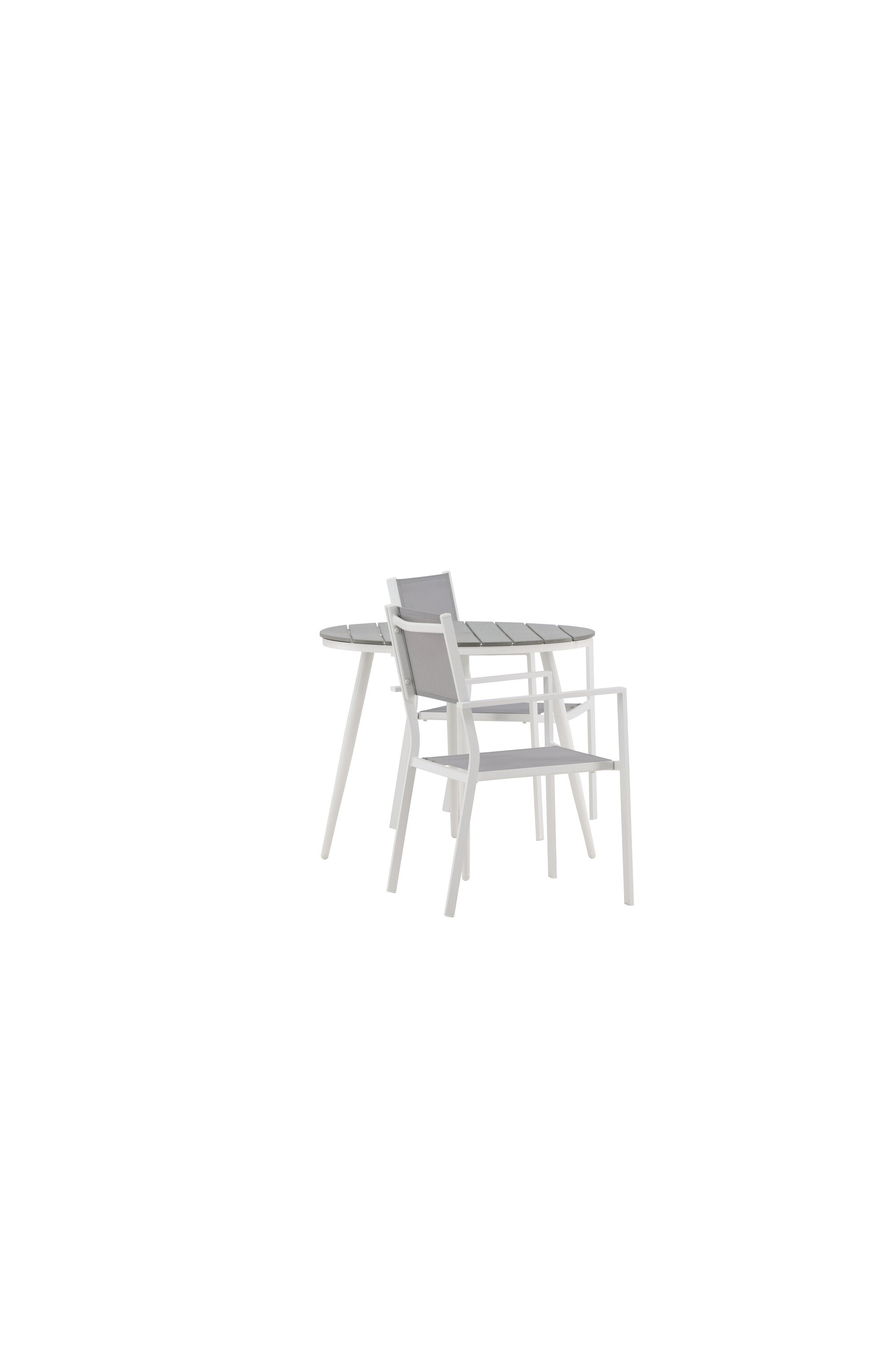 Break Outdoor-Tischset + Copacabana ⌀90cm/2St. in Grau präsentiert im Onlineshop von KAQTU Design AG. Gartentischset ist von Venture Home