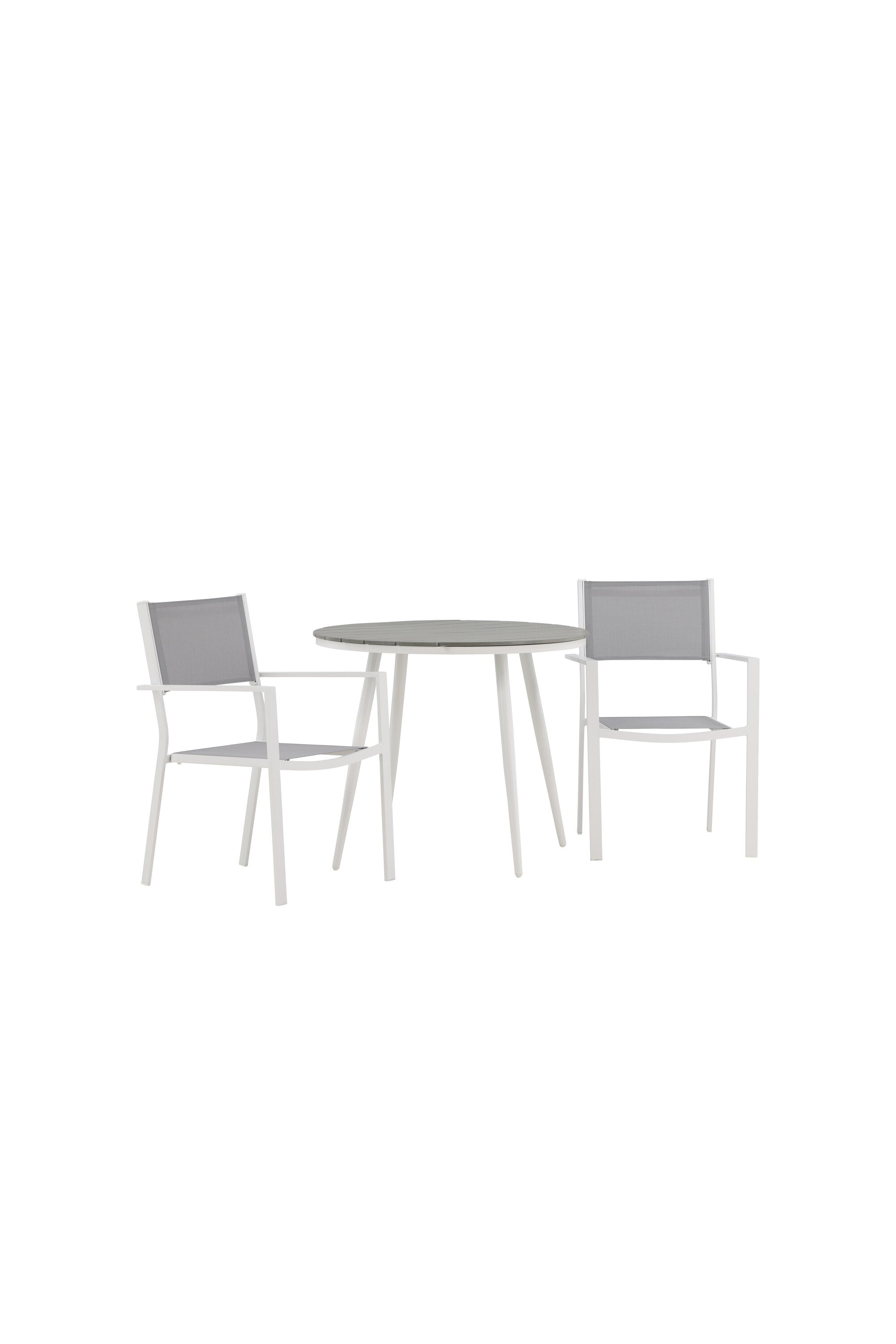 Break Outdoor-Tischset + Copacabana ⌀90cm/2St. in Grau präsentiert im Onlineshop von KAQTU Design AG. Gartentischset ist von Venture Home