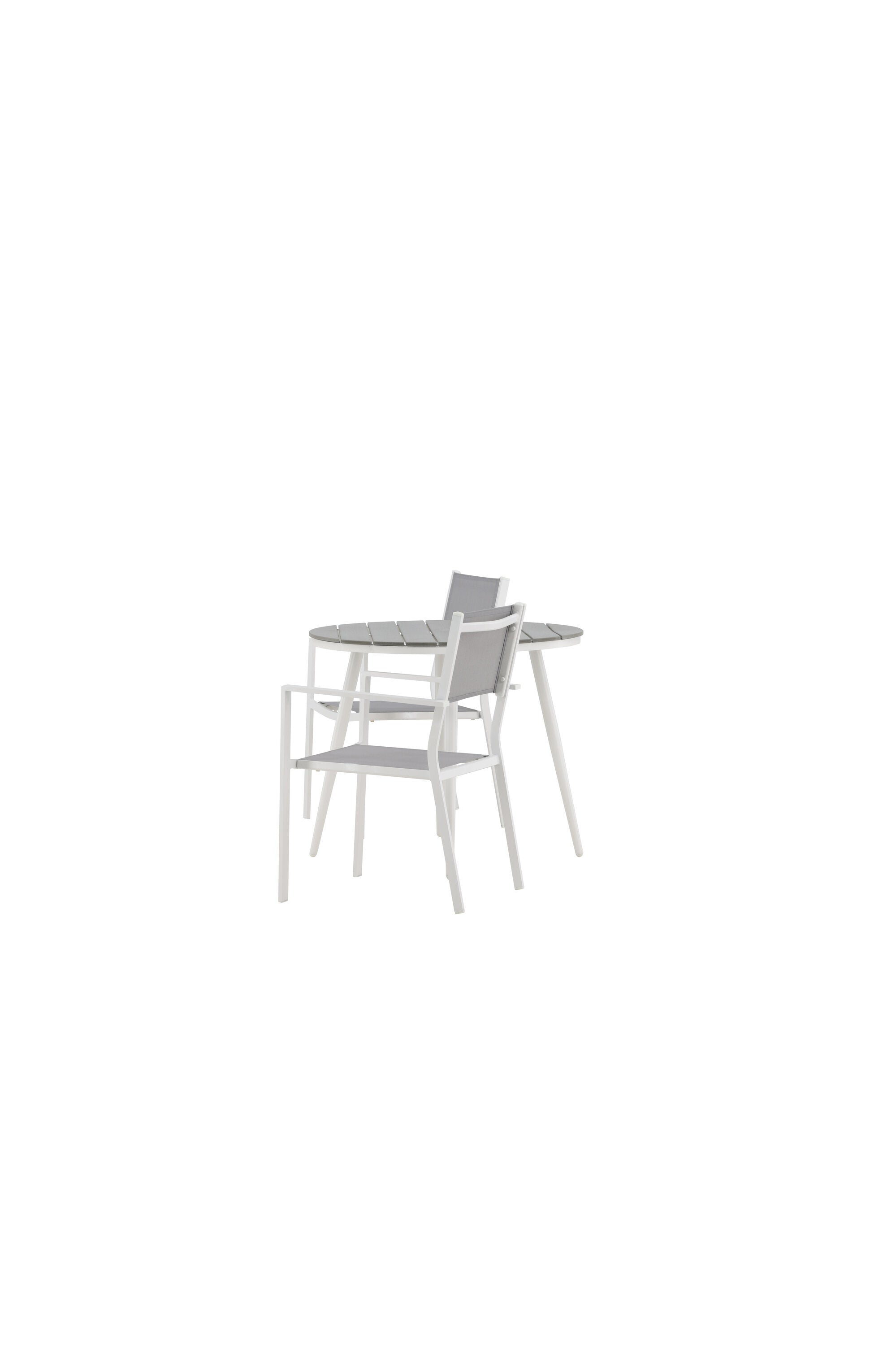 Break Outdoor-Tischset + Copacabana ⌀90cm/2St. in Grau präsentiert im Onlineshop von KAQTU Design AG. Gartentischset ist von Venture Home