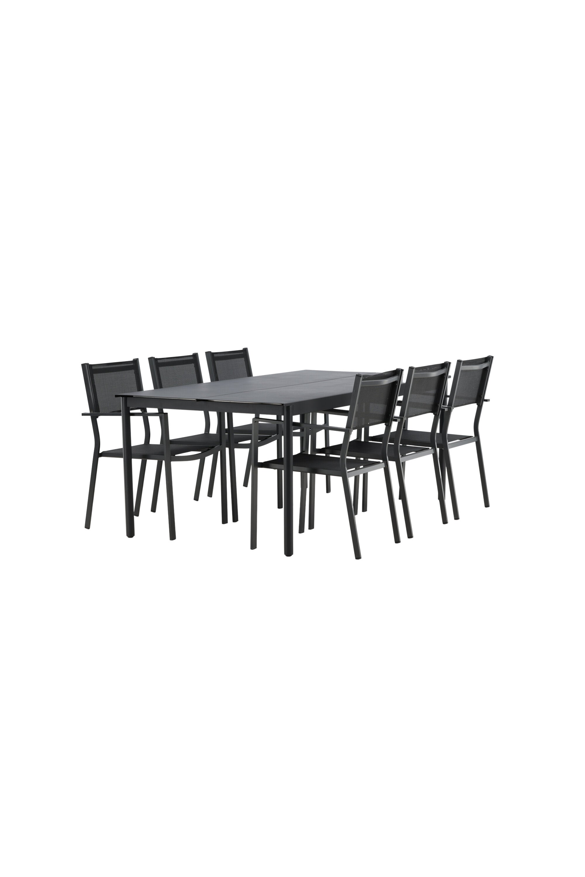 Modena Gartentisch Set in Schwarz präsentiert im Onlineshop von KAQTU Design AG. Gartentischset ist von Venture Home