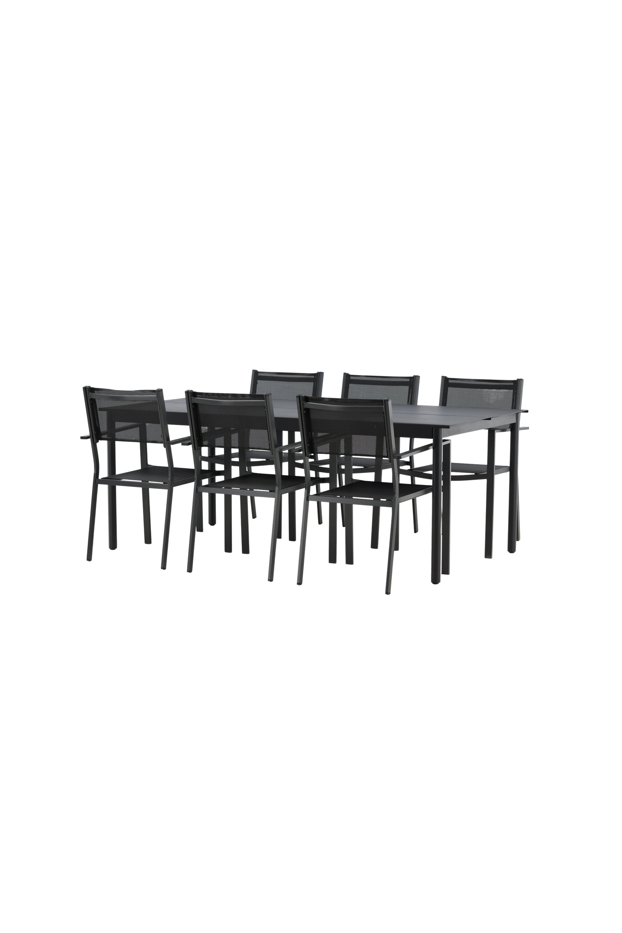 Modena Gartentisch Set in Schwarz präsentiert im Onlineshop von KAQTU Design AG. Gartentischset ist von Venture Home