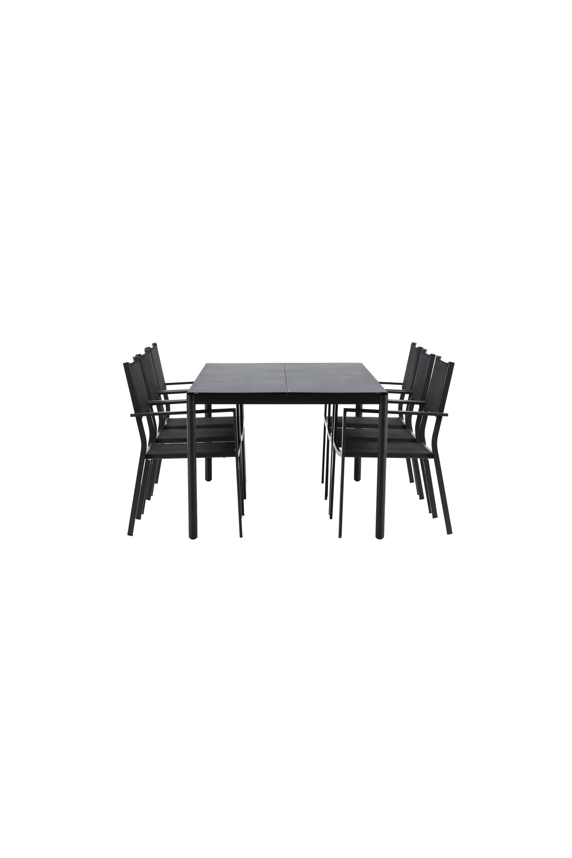 Modena Gartentisch Set in Schwarz präsentiert im Onlineshop von KAQTU Design AG. Gartentischset ist von Venture Home