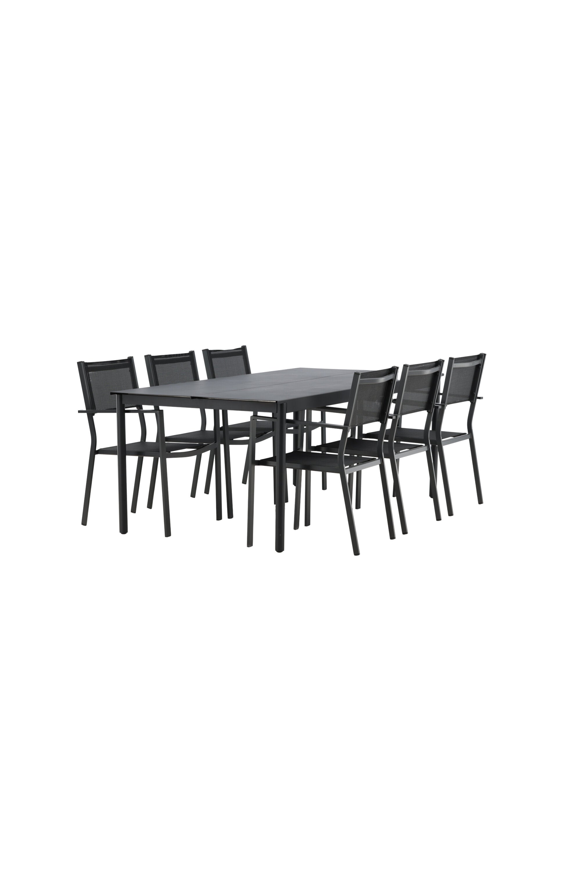 Modena Gartentisch Set in Schwarz präsentiert im Onlineshop von KAQTU Design AG. Gartentischset ist von Venture Home