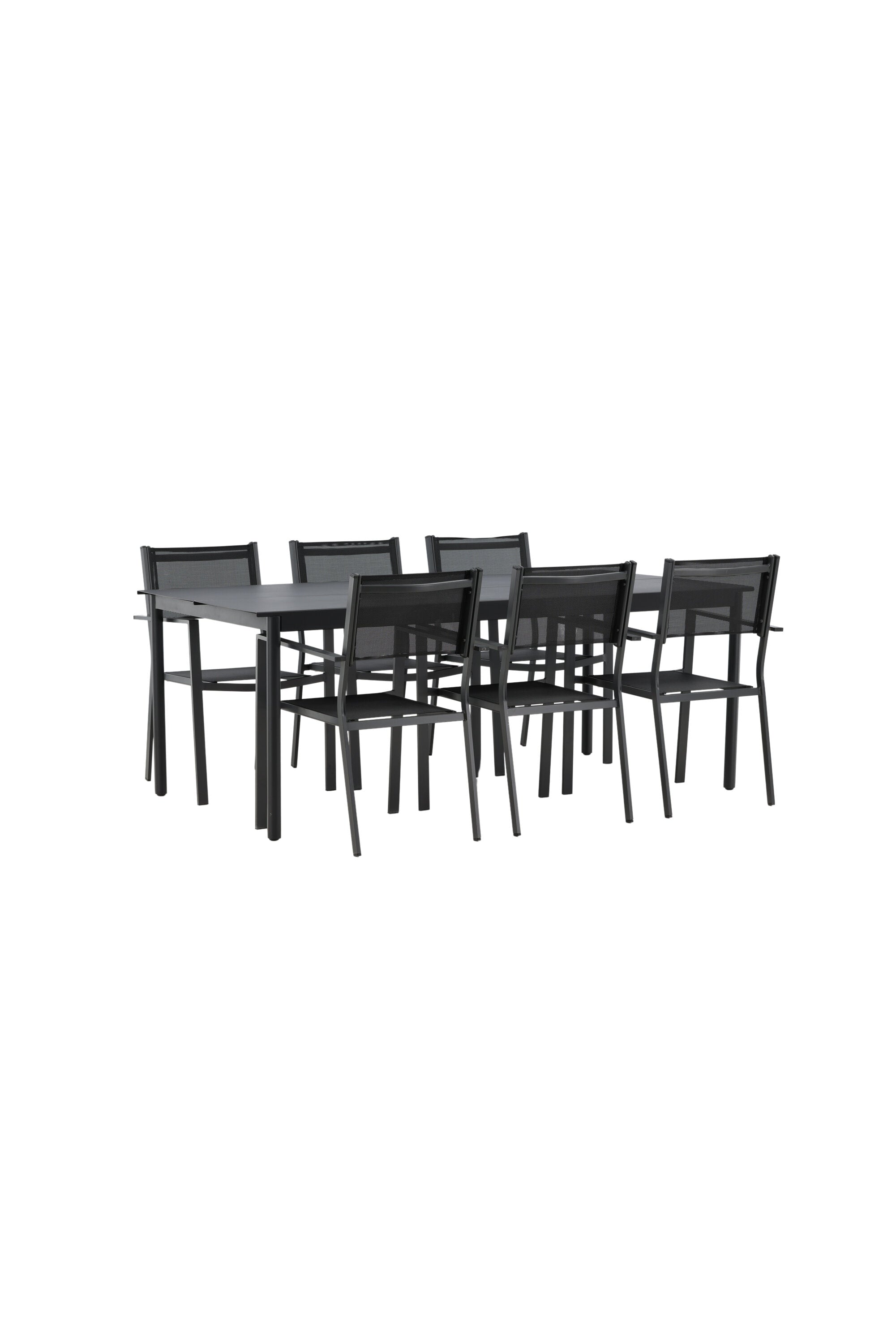 Modena Gartentisch Set in Schwarz präsentiert im Onlineshop von KAQTU Design AG. Gartentischset ist von Venture Home