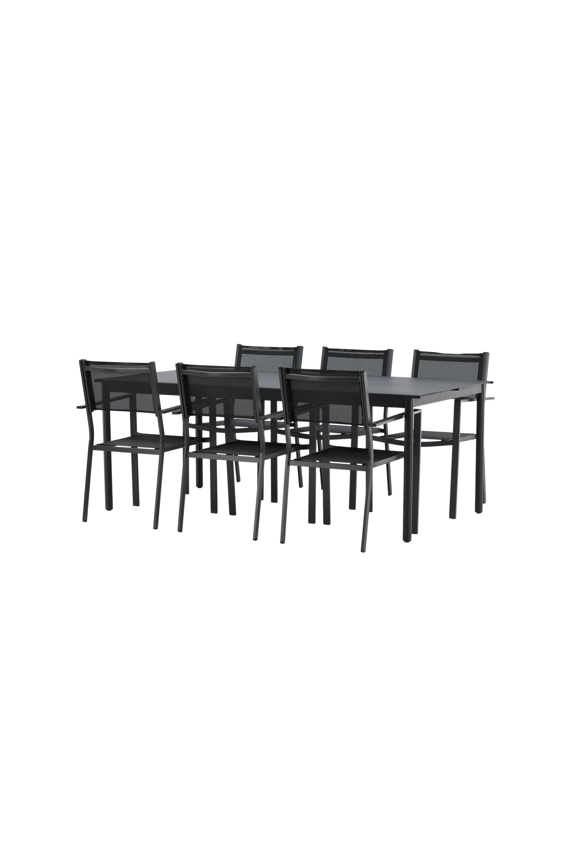 Modena Gartentisch Set in Schwarz präsentiert im Onlineshop von KAQTU Design AG. Gartentischset ist von Venture Home