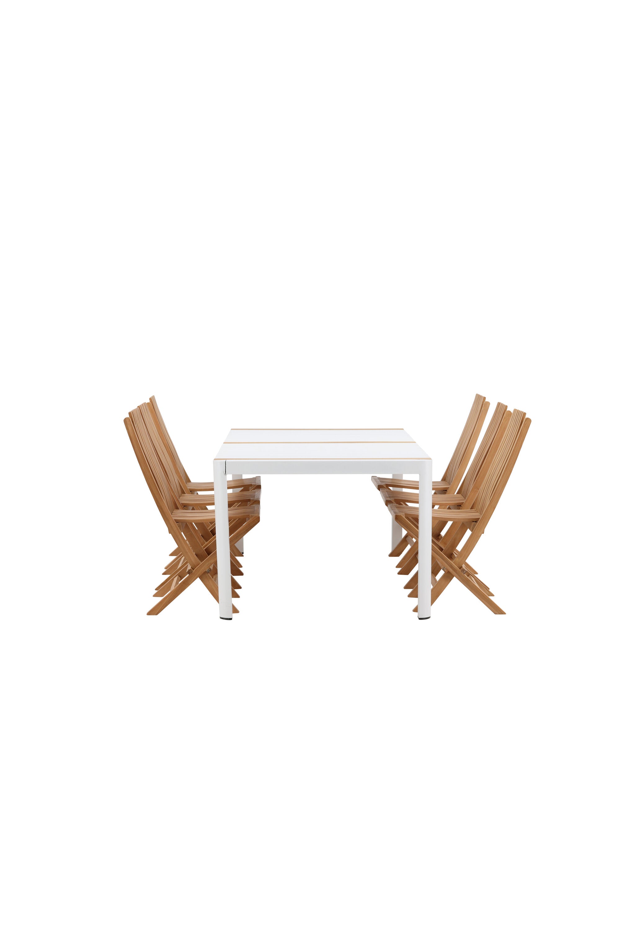 Togo Outdoor-Tischset + Ghana 200cm/6St. in Gold präsentiert im Onlineshop von KAQTU Design AG. Gartentischset ist von Venture Home