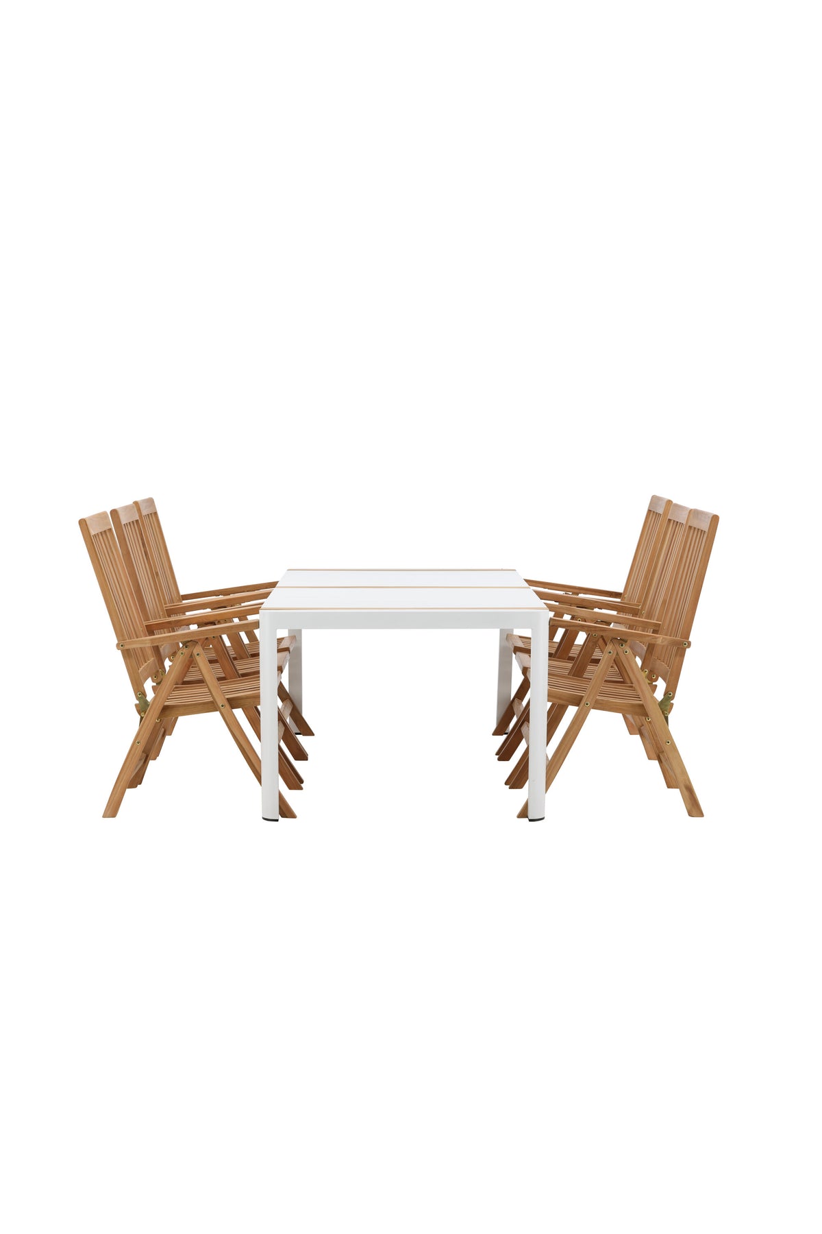 Togo Outdoor-Tischset + Kenya 200cm/6St. in Natur präsentiert im Onlineshop von KAQTU Design AG. Gartentischset ist von Venture Home