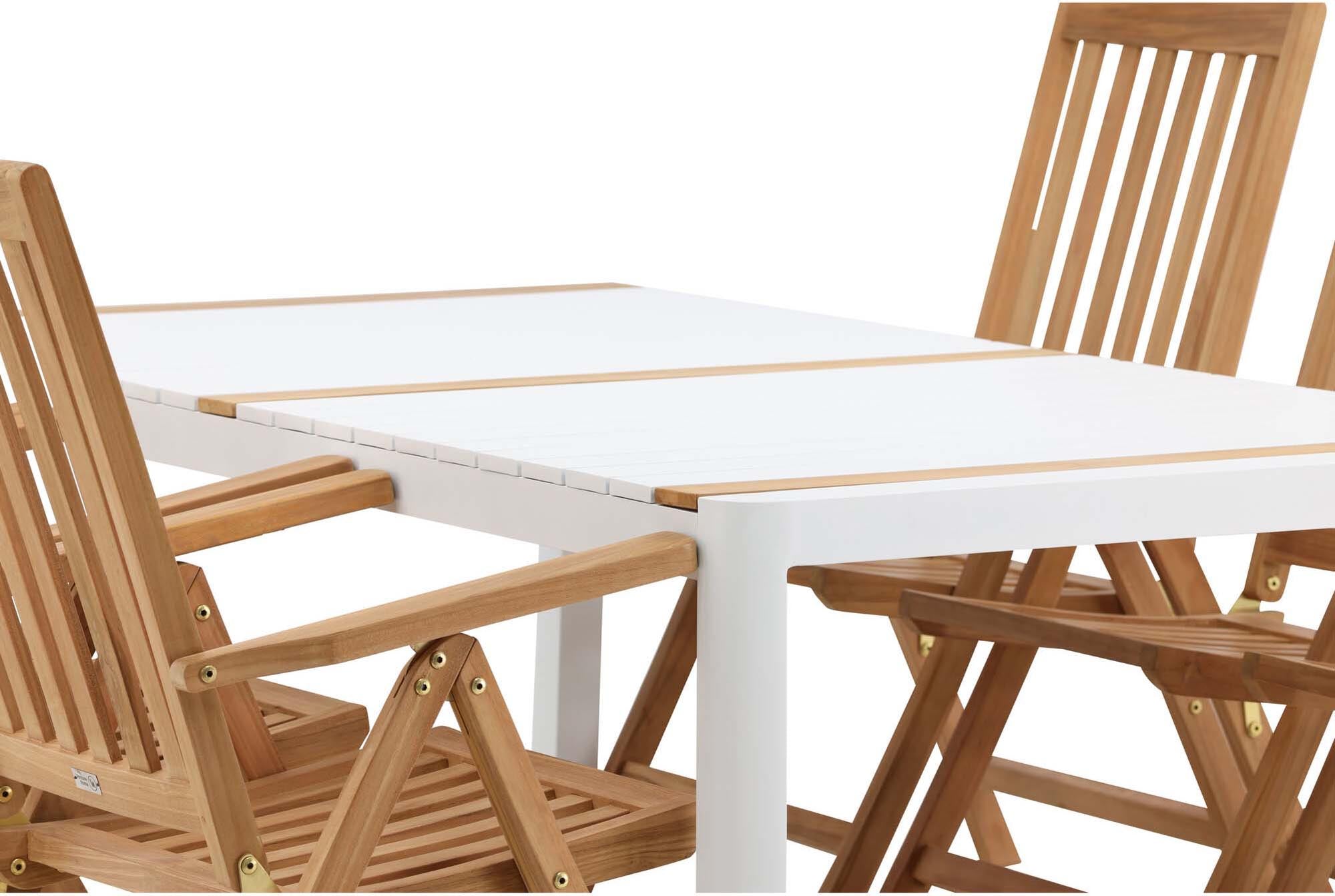 Venture Home Togo Set: 200cm Tisch & 6 Kenya Stühle für Gartenfreude.