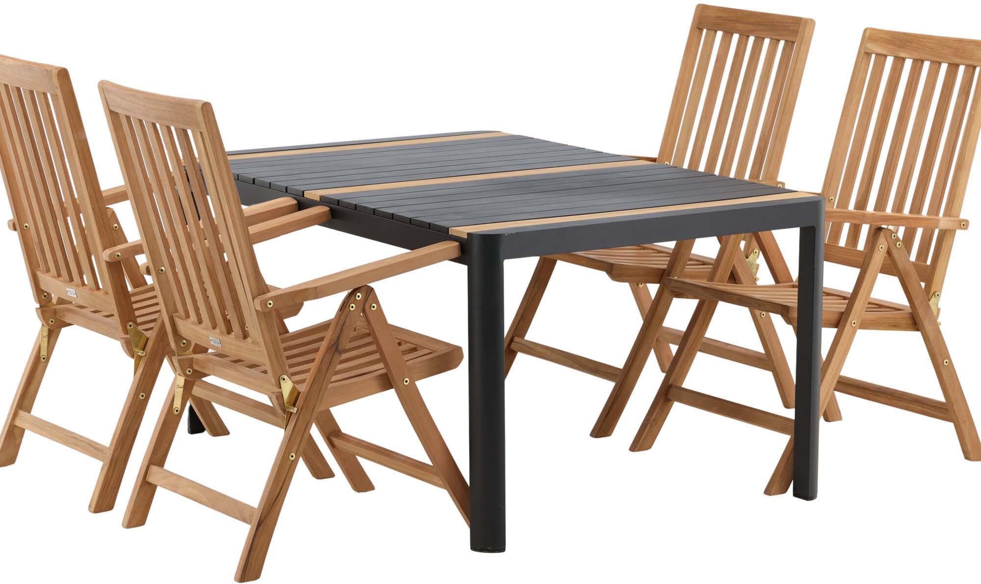 Robustes Togo Tischset mit Kenya Tisch, perfekt für Terrassenfeste.