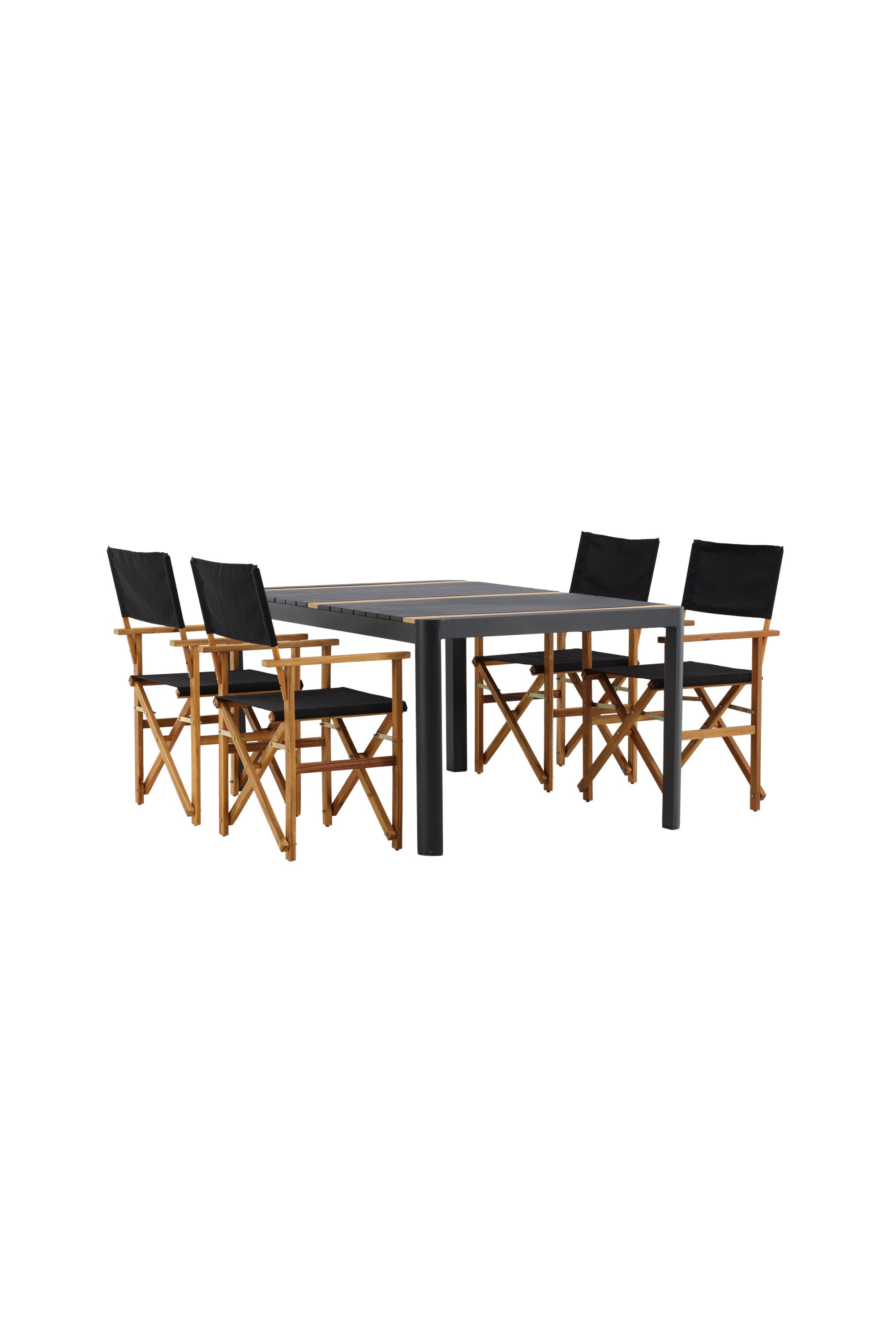 Togo Outdoor-Tischset + Marion 150cm/4St. in Natur präsentiert im Onlineshop von KAQTU Design AG. Gartentischset ist von Venture Home