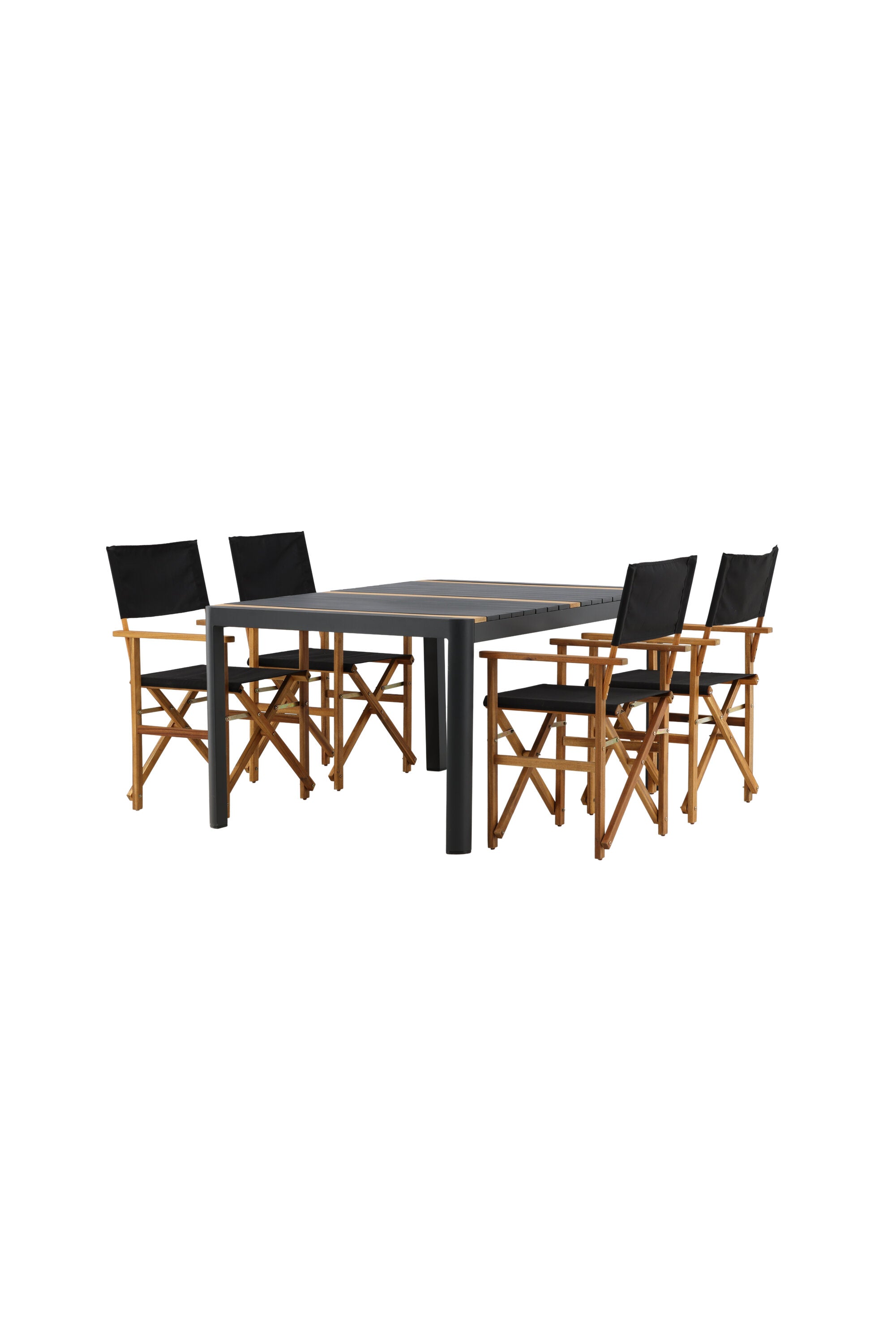 Togo Outdoor-Tischset + Marion 150cm/4St. in Natur präsentiert im Onlineshop von KAQTU Design AG. Gartentischset ist von Venture Home