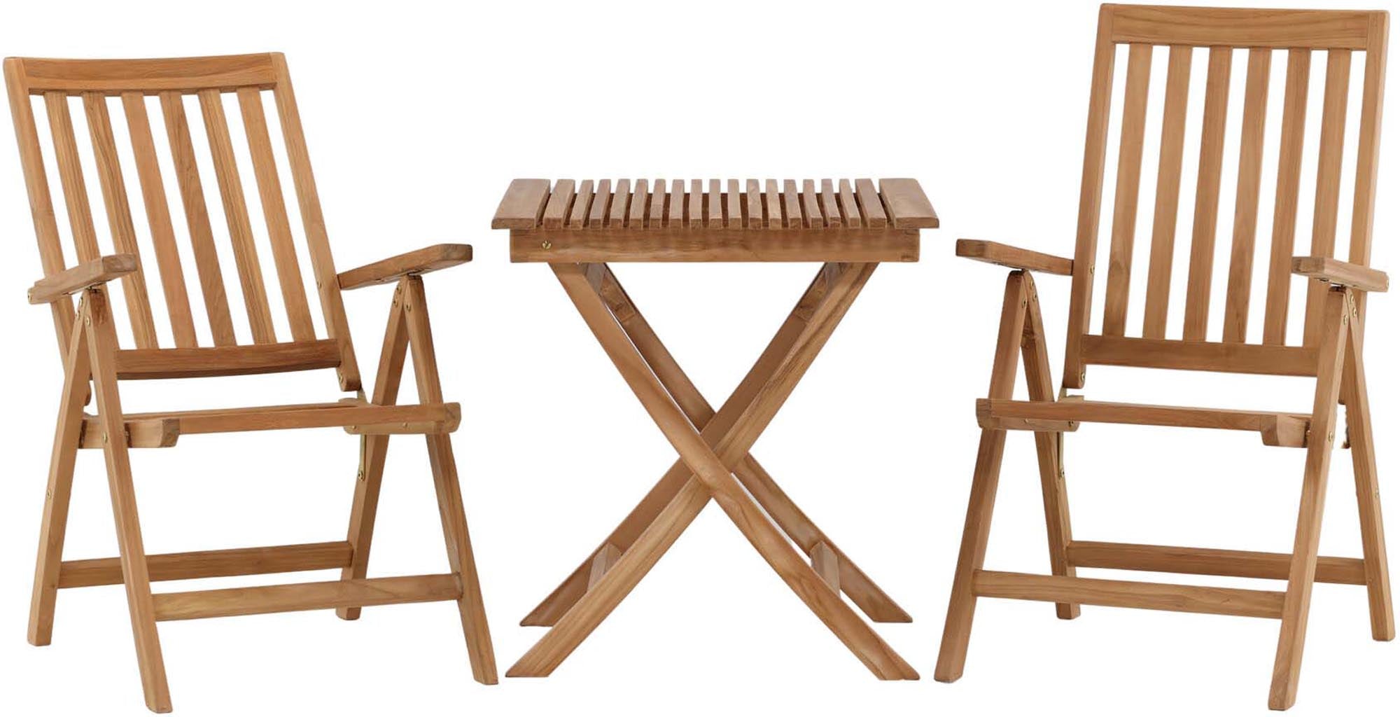 Stilvolles Ghana Tischset & Kenya Stühle für Terrasse & Balkon.