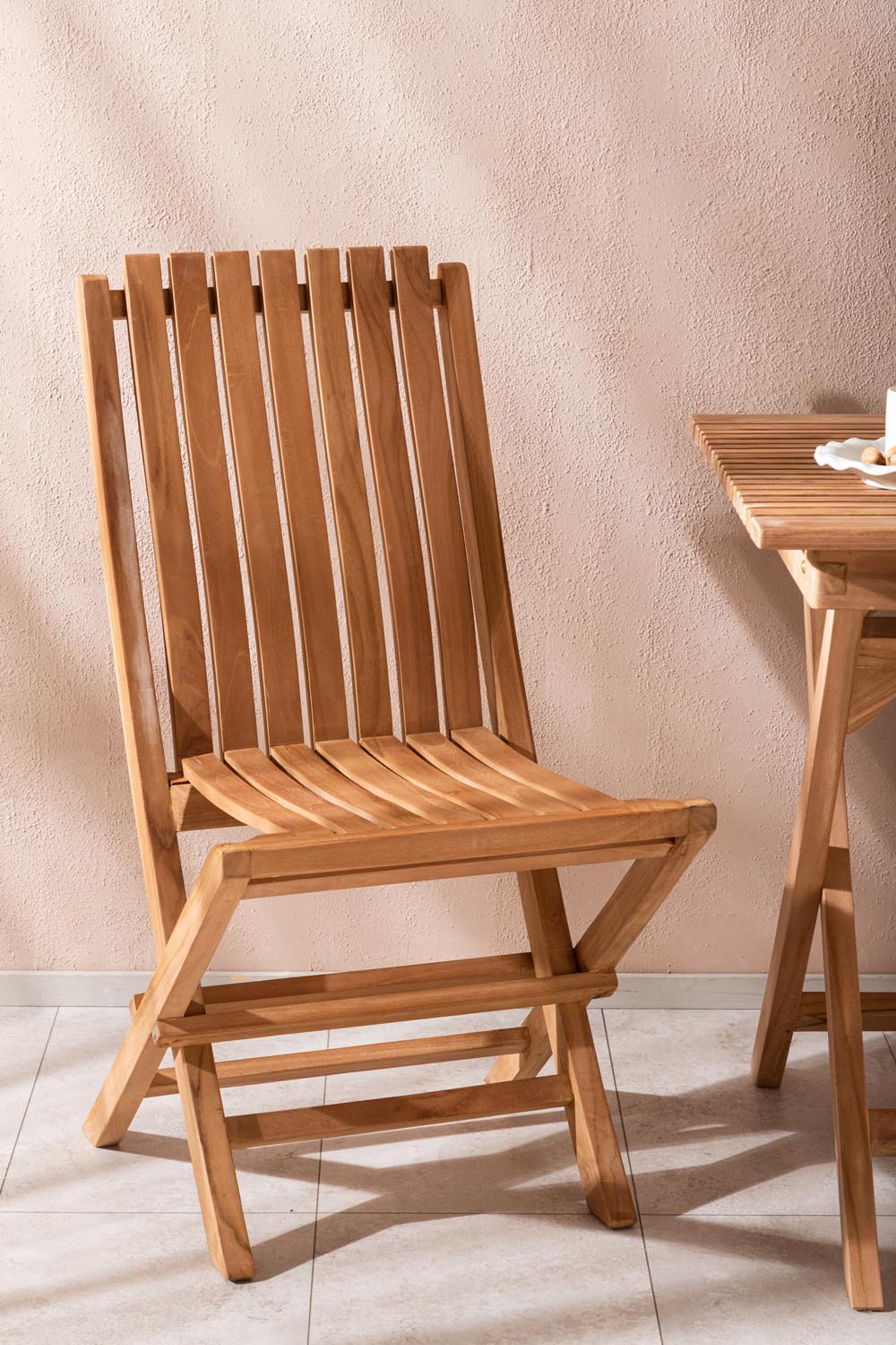 Ghana Outdoor-Tischset + Ghana 70cm/2St. in Gold präsentiert im Onlineshop von KAQTU Design AG. Gartentischset ist von Venture Home