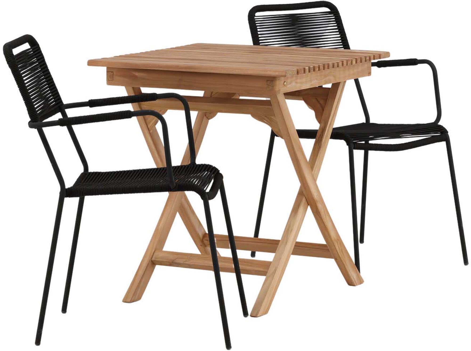 Ghana Tischset & Lindos Stühle: Perfekte Eleganz für draussen.