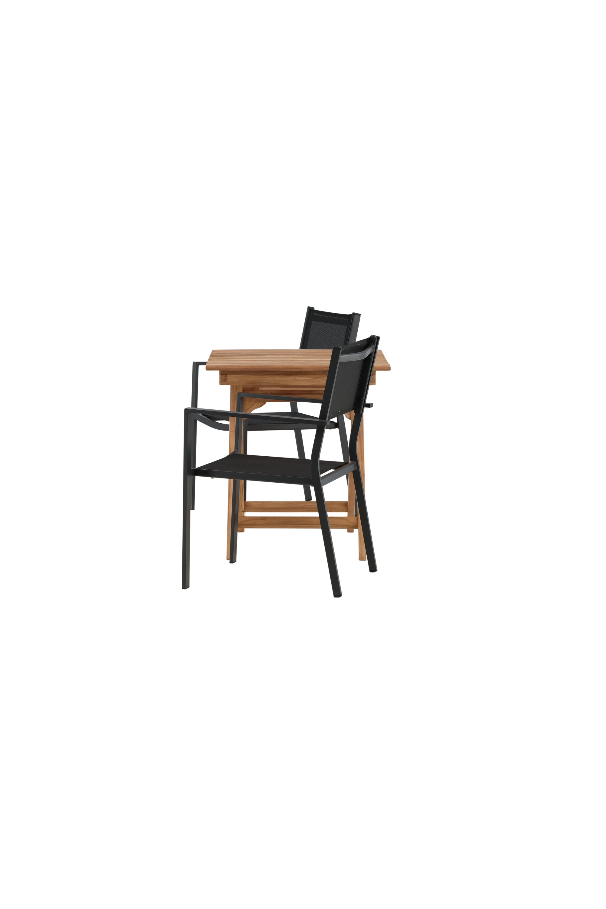 Ghana Outdoor-Tischset + Copacabana 70cm/2St. in Schwarz präsentiert im Onlineshop von KAQTU Design AG. Gartentischset ist von Venture Home